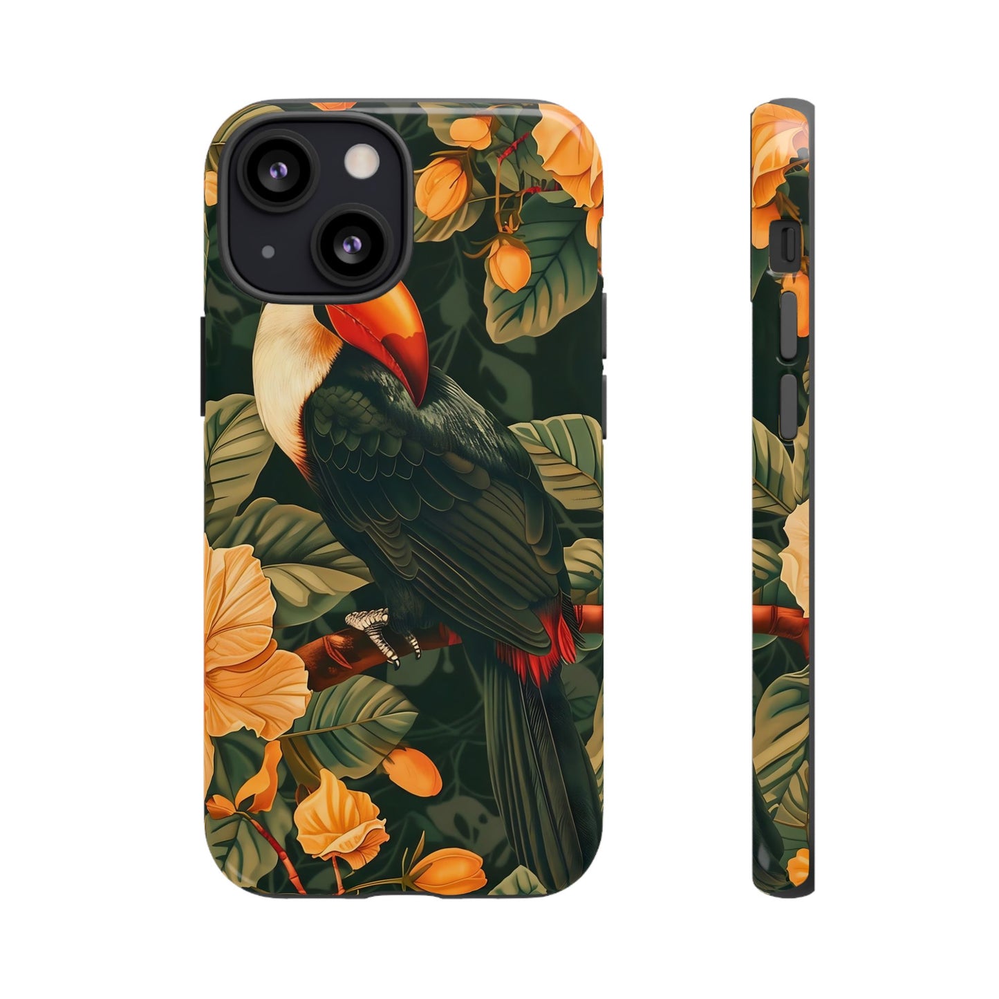 Tropical Toucan Phone Case, Exotic Bird Cover, Nature Lover Gift, Eco-Friendly Design, Customizable Tech Accessory