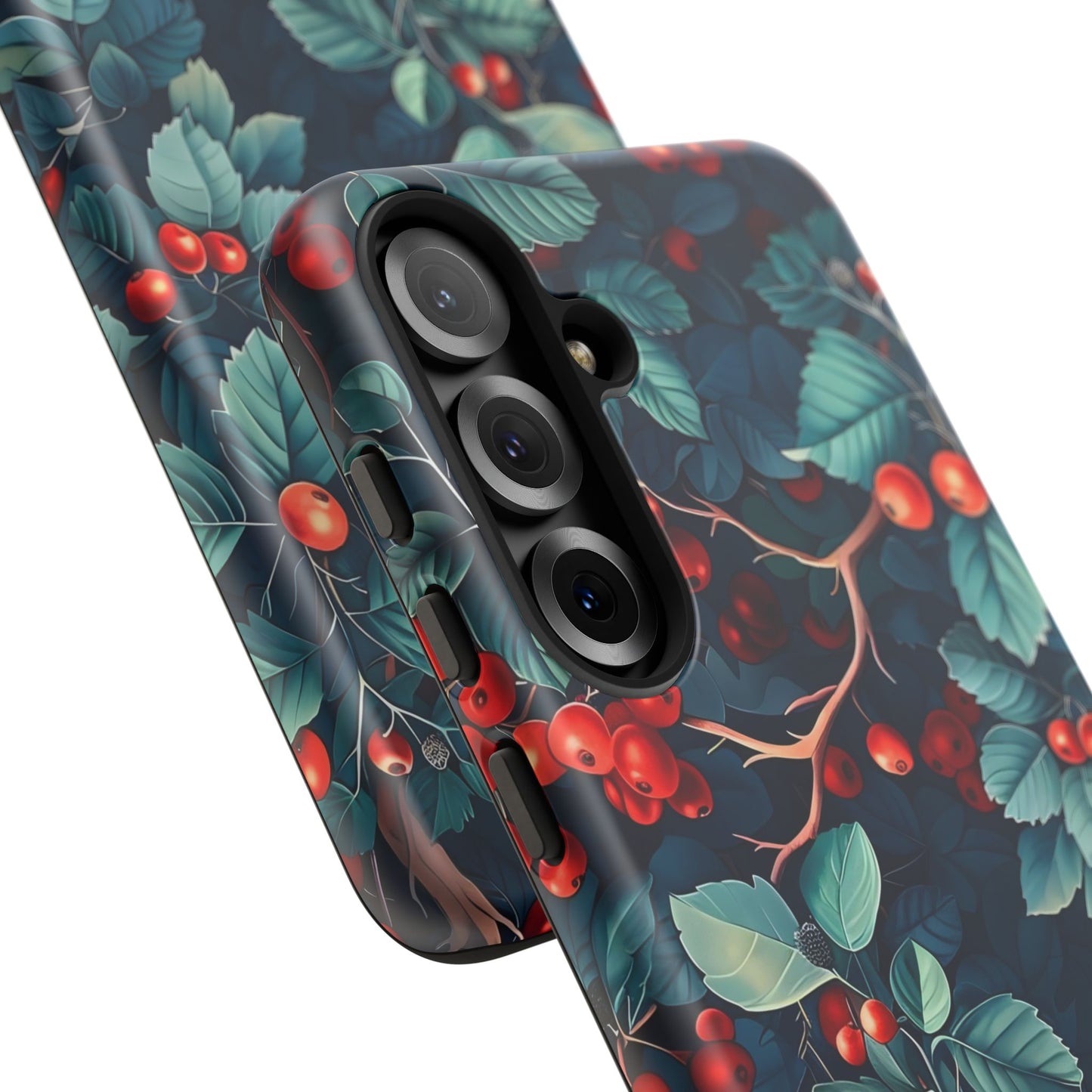 Berry Blossom Phone Case - Nature Lover's Gift, Floral Design, Cute Accessory for Spring, Unique Tech Cover, Perfect for Holidays