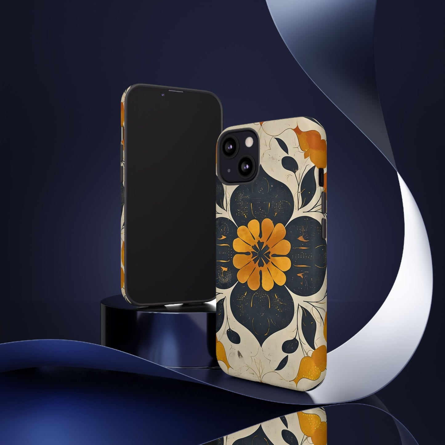 Floral Phone Case - Tough Cases, Botanical iPhone Cover, Vintage Flower Design, Durable Smartphone Protection, Unique Gift Idea