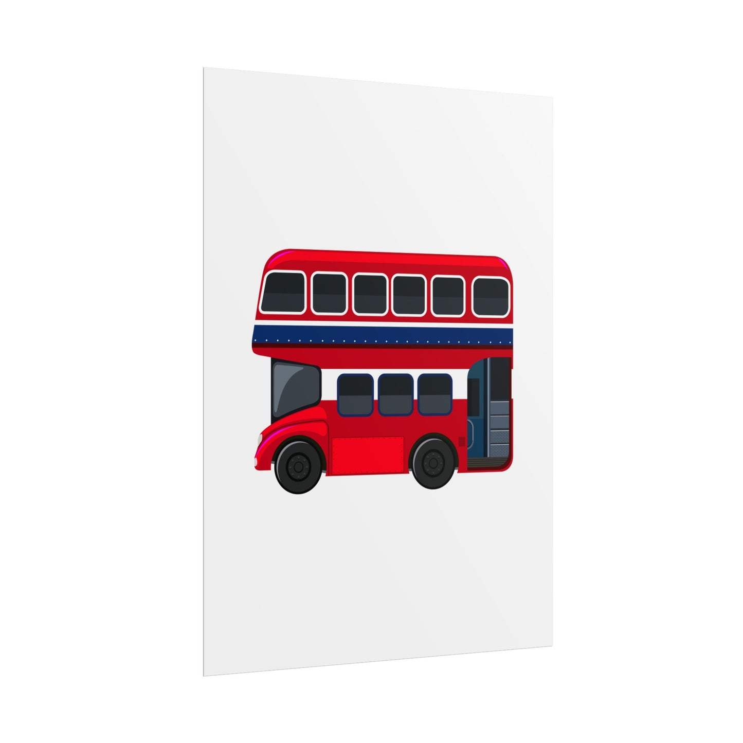 Red Double Decker Bus Rolled Posters