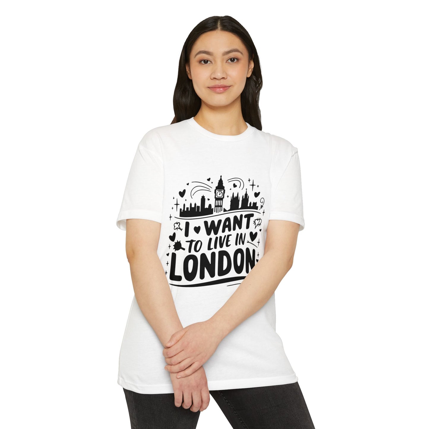 Unisex CVC Jersey T-shirt - I want to Live in London
