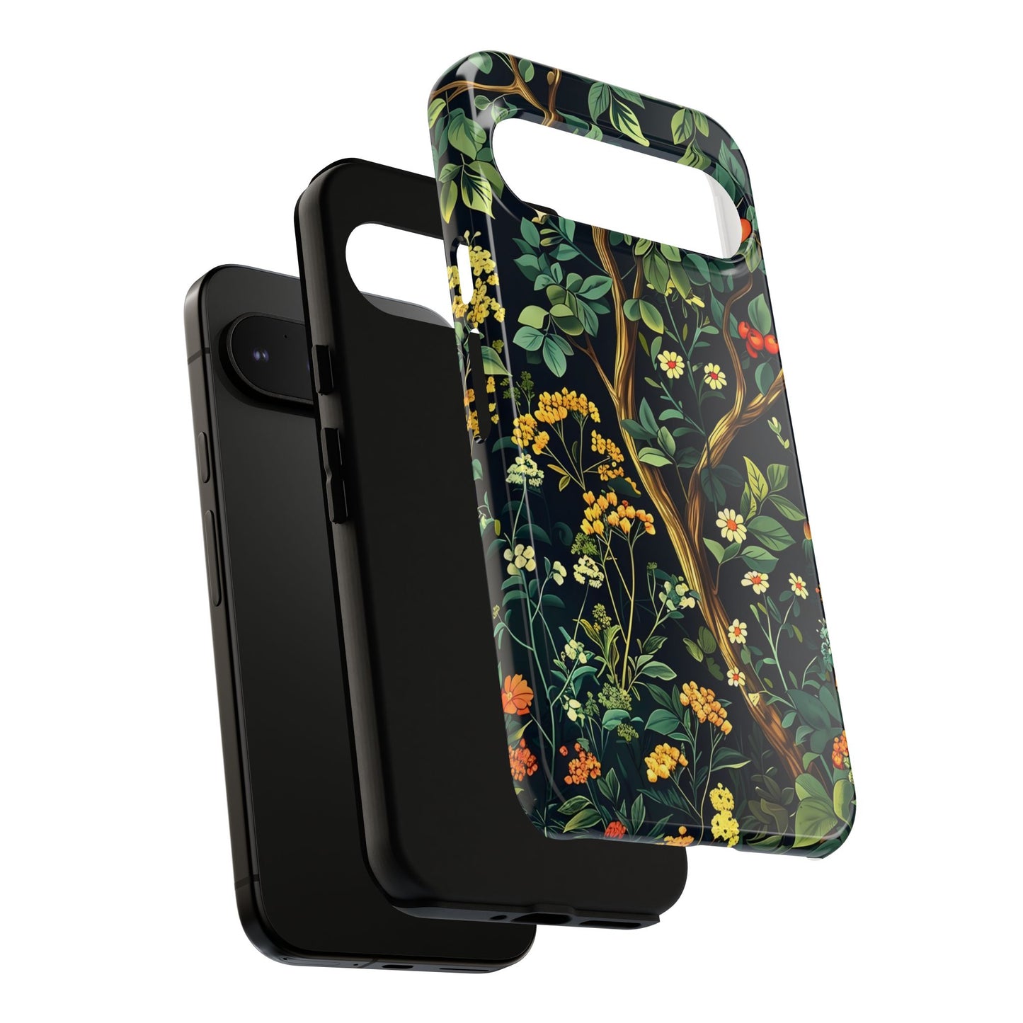 Floral iPhone Case, Nature Inspired Tough Case, Botanical Phone Cover, Eco-Friendly Gift, Unique Floral Design