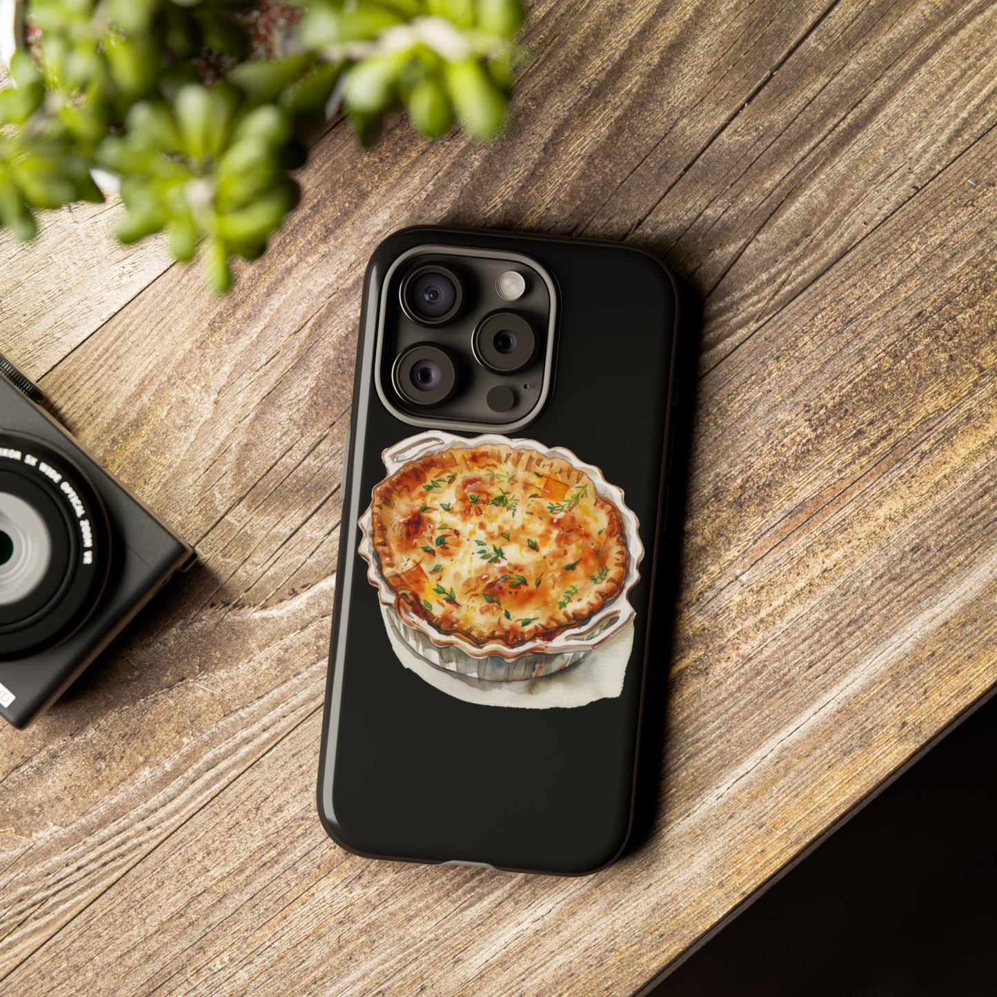 Quiche Phone Case - Funky Kitchen Decor, Foodie Gift, Chef Accessories, Culinary Art, Quirky Phone Cover