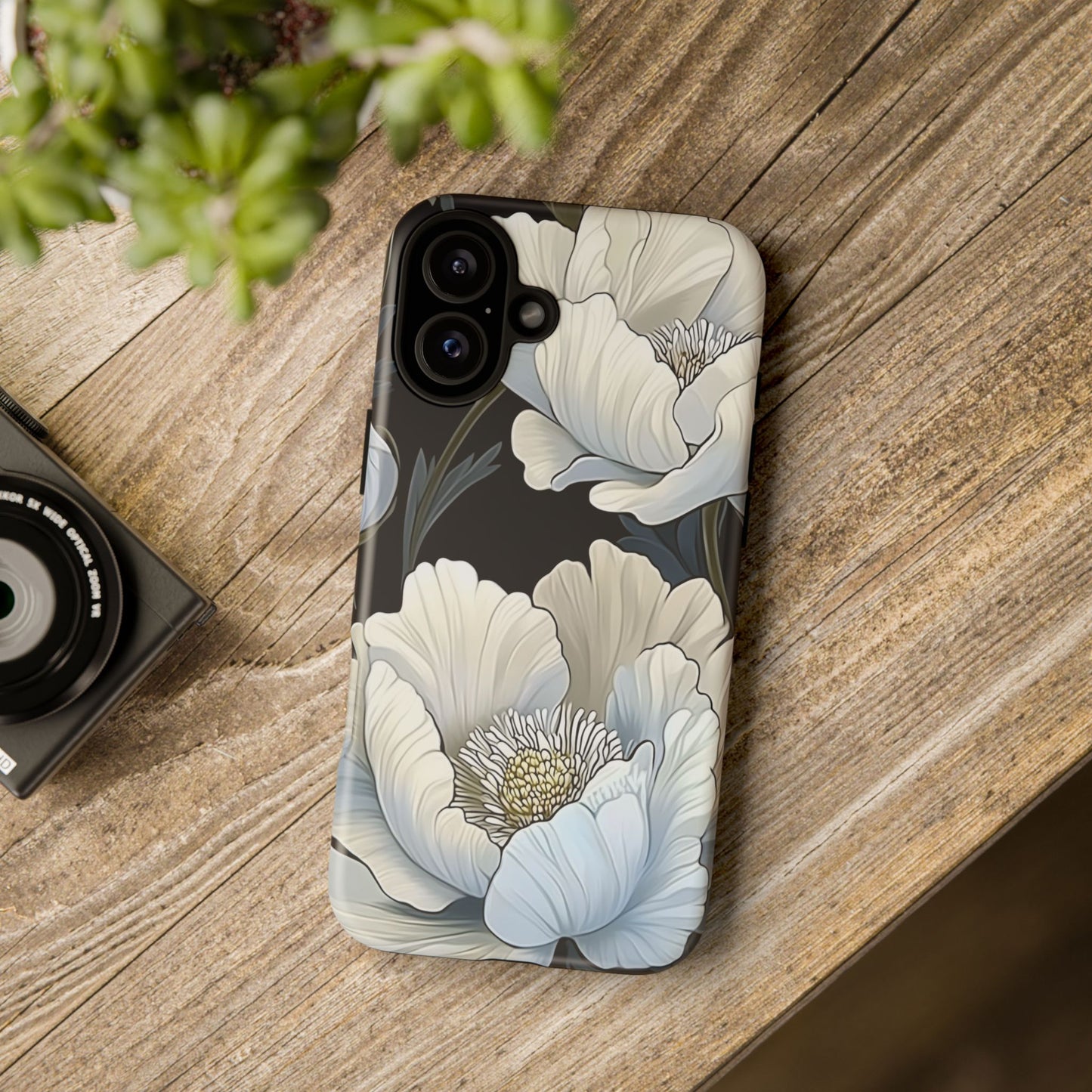 Floral Phone Case, Tough Cases for Women, Stylish Phone Cover, Floral Design Phone Protector, Nature Inspired Tech Accessories