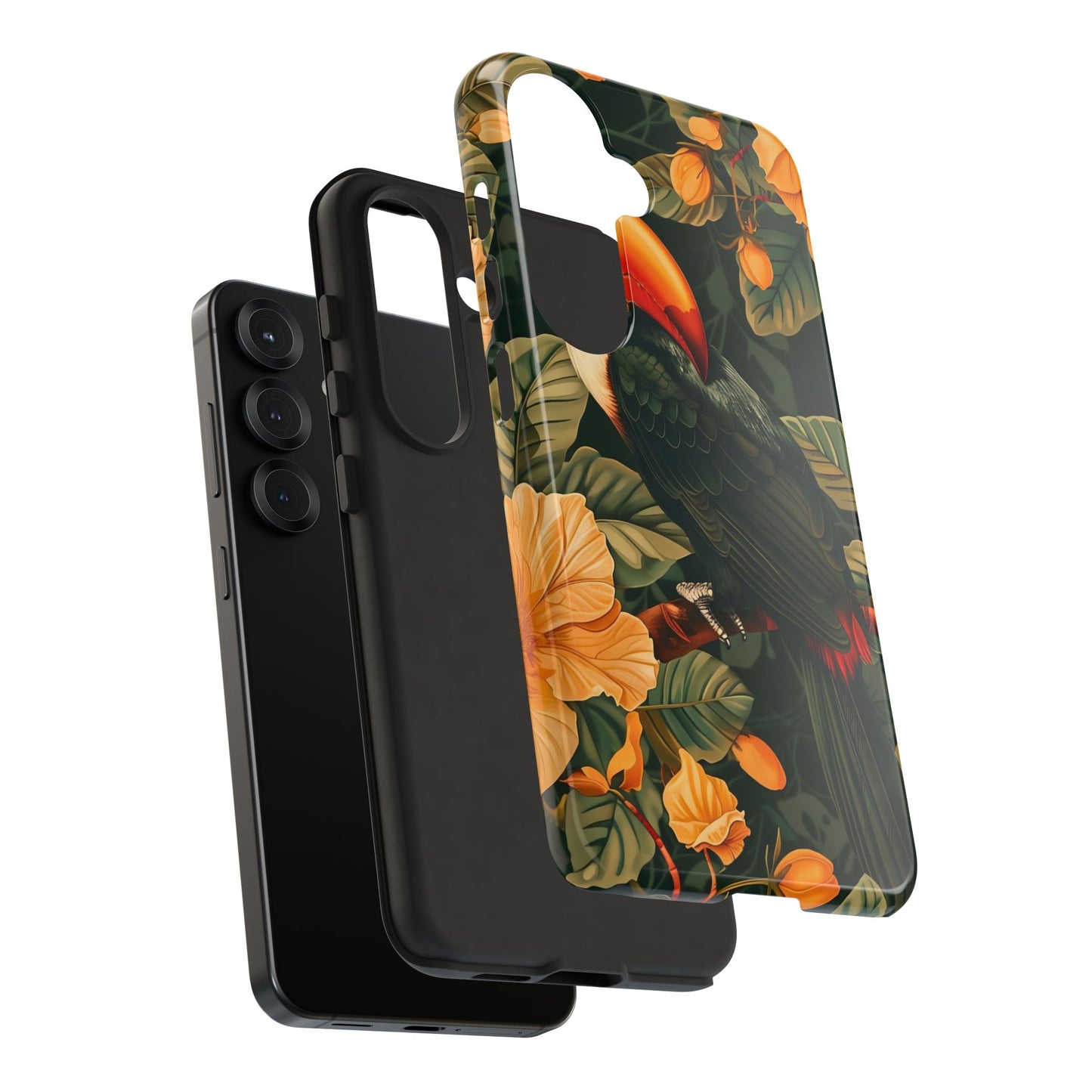 Tropical Toucan Phone Case, Exotic Bird Cover, Nature Lover Gift, Eco-Friendly Design, Customizable Tech Accessory