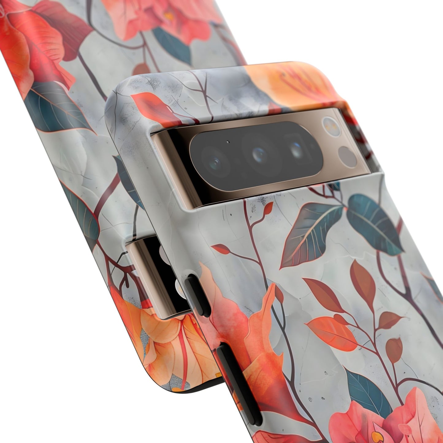 Floral Phone Case, Tough Cases, Flower Power, Gift for Her, Decorative Phone Cover, Trendy Accessories, Everyday Style