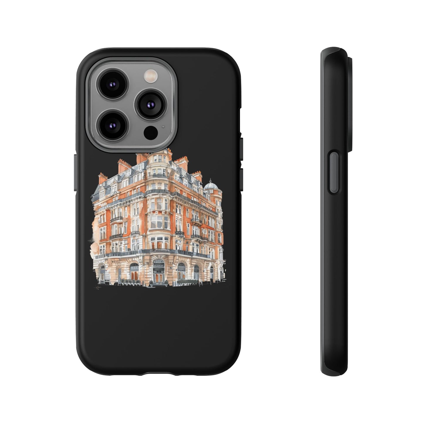 Cityscape Phone Case, Tough Phone Cover, Urban Art Case, Vintage Architecture Design, Gift for Travelers, Stylish Phone Accessory