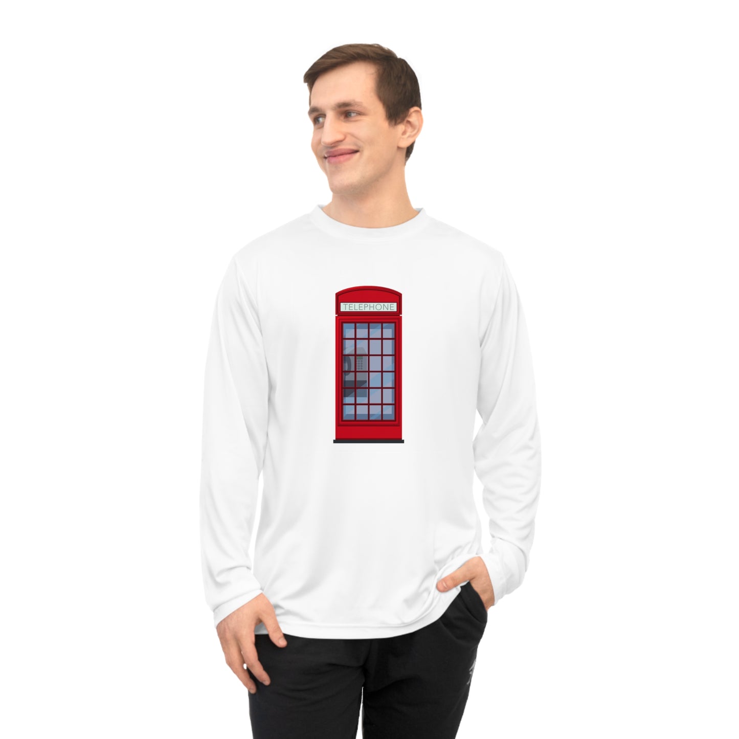 Unisex Performance Long Sleeve Shirt - British Public Telephone