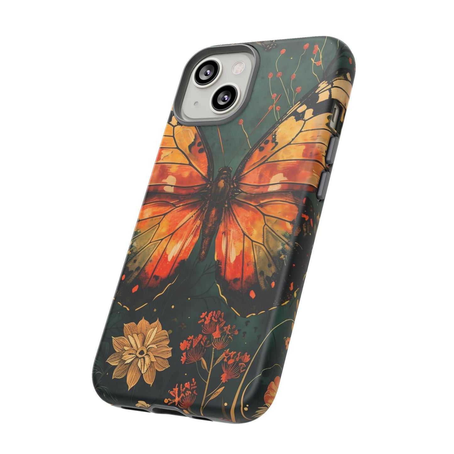 Butterfly Phone Case – Tough Cases for Nature Lovers, Floral Design, Butterfly Art, Unique Gift, Eco-Friendly Protection