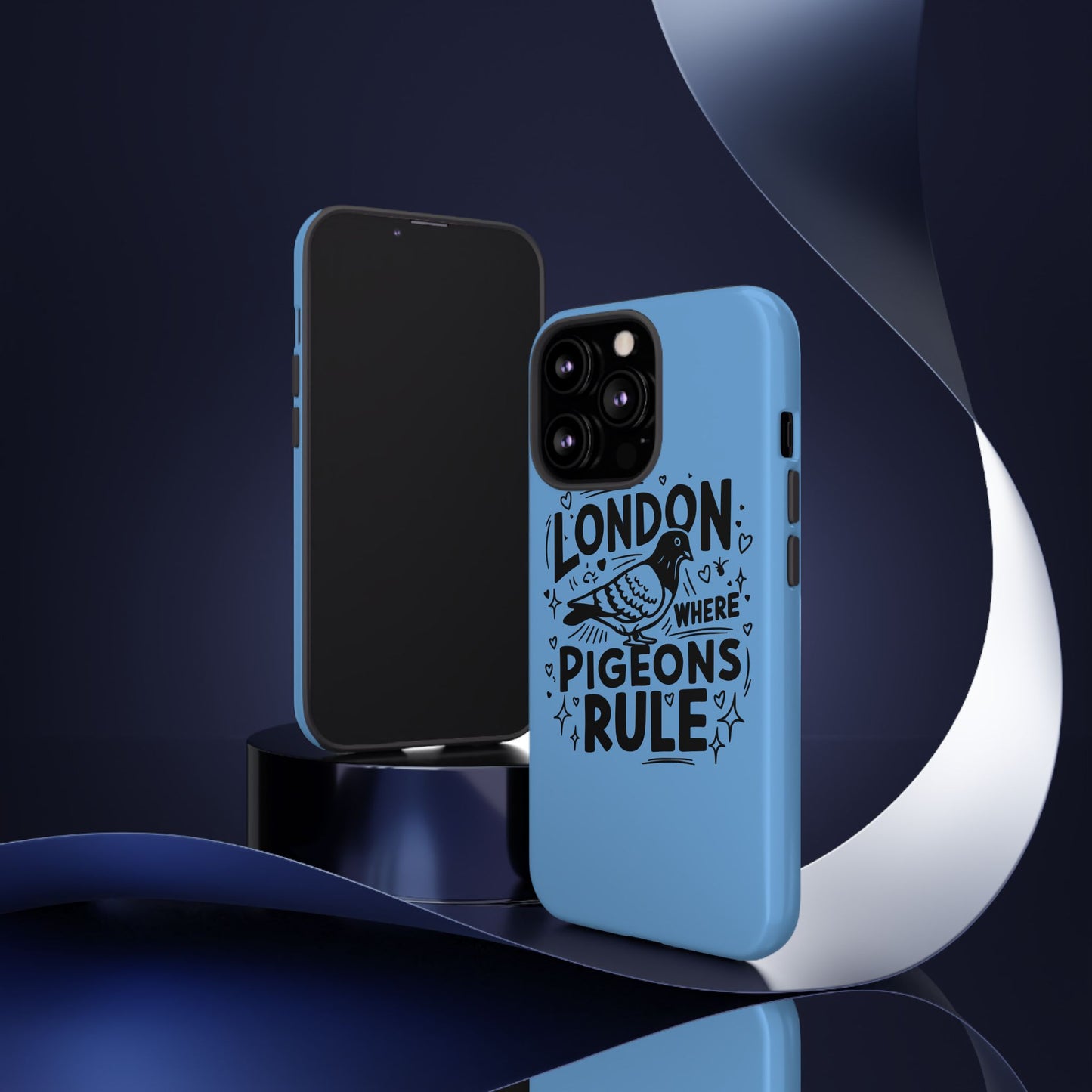 London Pigeon Phone Case, Urban Art Accessory, Tough Phone Cover, Gift for Bird Lovers, London Souvenir, Unique Cell Phone Case