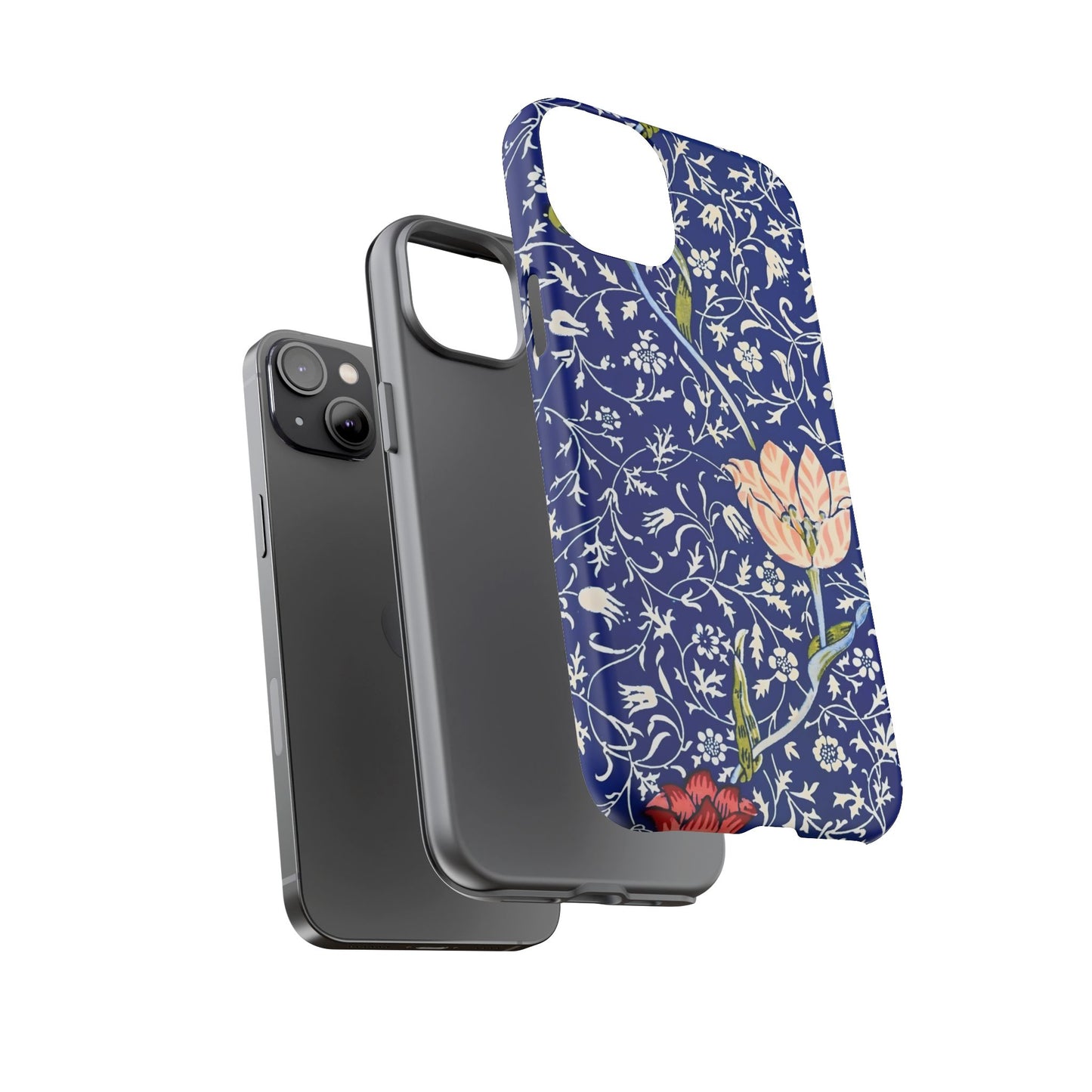 Floral Phone Case, Unique Tough Phone Cover, Gift for Her, Spring Decor, Durable Protective Case, Elegant Floral Design