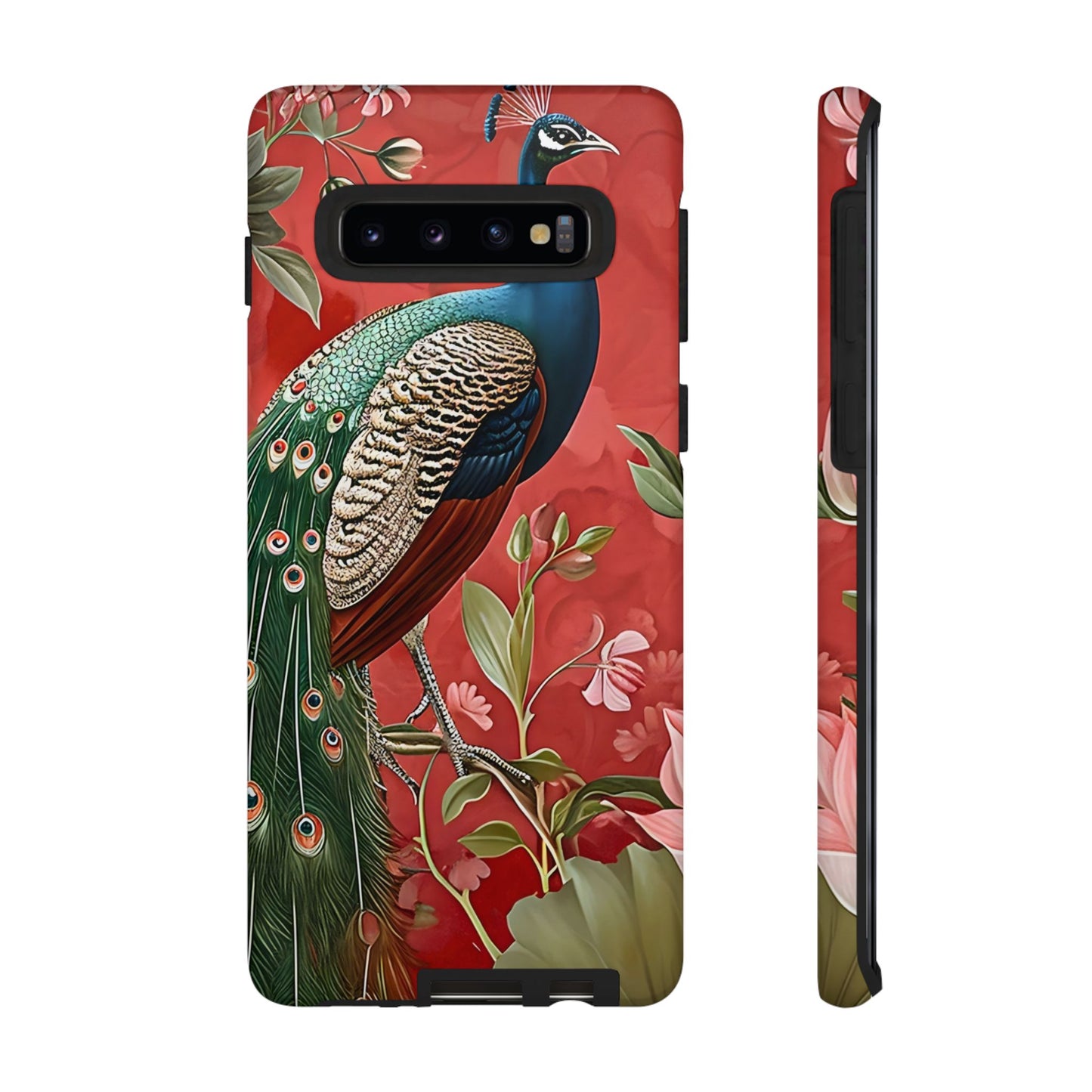 Peacock Tough Phone Case | Stylish Phone Cover, Unique Gift for Nature Lovers, Phone Accessory, Vibrant Floral Design