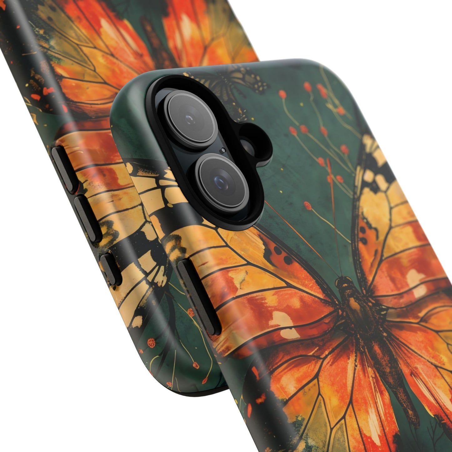 Butterfly Phone Case – Tough Cases for Nature Lovers, Floral Design, Butterfly Art, Unique Gift, Eco-Friendly Protection