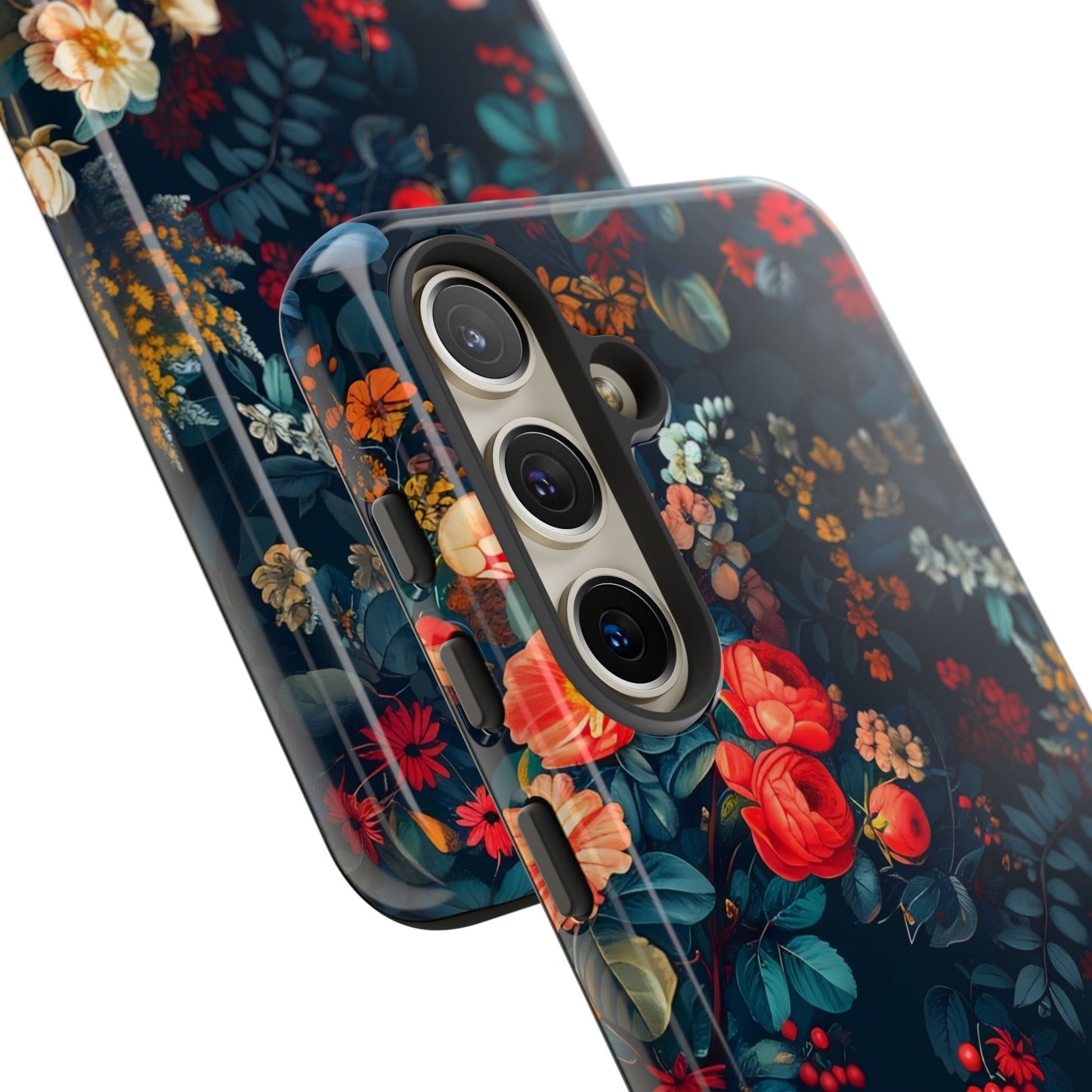 Floral Phone Case - Tough Cases, iPhone Protection, Elegant Floral Design, Gift for Her, Stylish Tech Accessory
