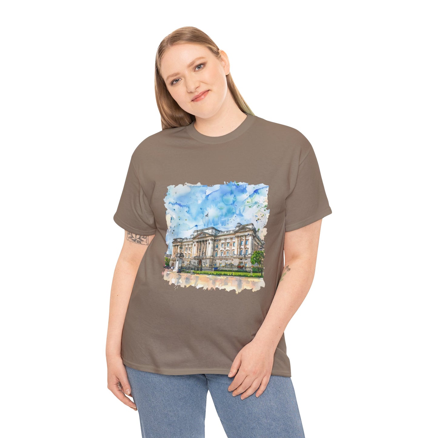 Unisex Heavy Cotton Tee - England Aesthetics - Embracing Classic British Charm and Style