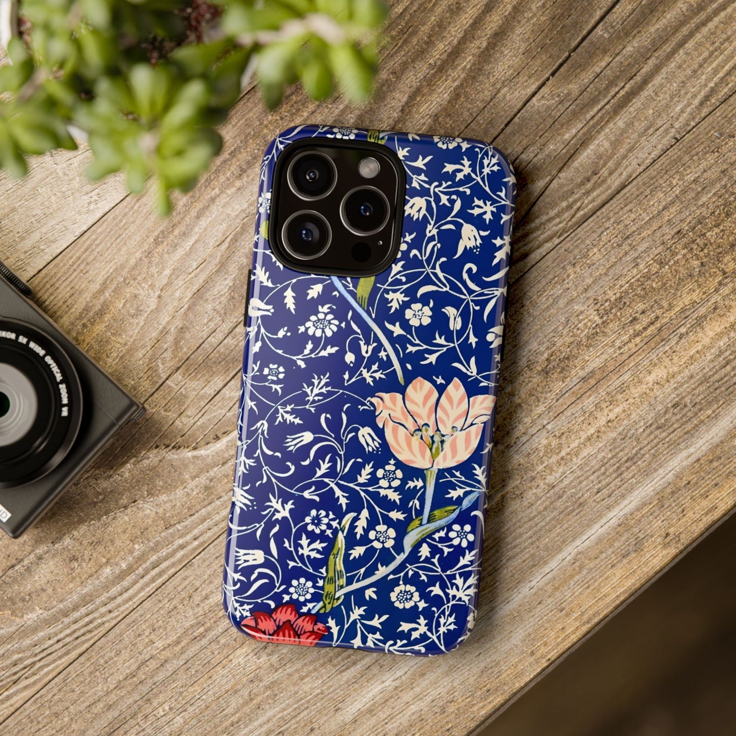 Floral Phone Case, Unique Tough Phone Cover, Gift for Her, Spring Decor, Durable Protective Case, Elegant Floral Design