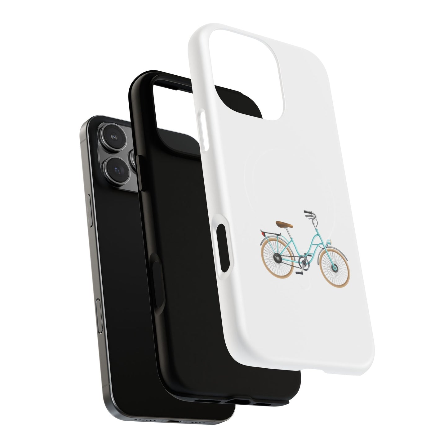 Tough Magnetic Phone Cases, Stylish Bicycle Design, Durable Protection, Perfect Gift for Cyclists, Trendy Tech Accessory