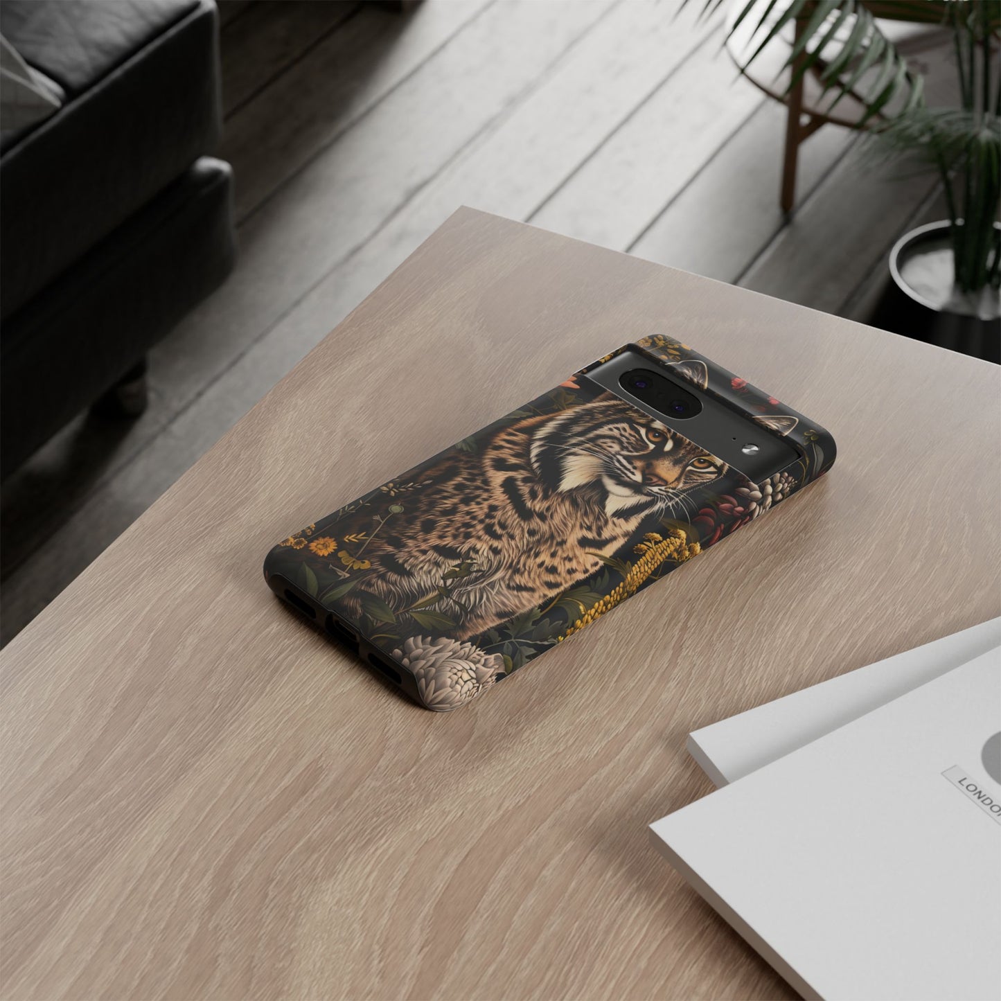 Wildlife Phone Case with Lynx Design, Tough Cases, Animal Lovers Gift, Nature Inspired Accessories, Unique Tech Protection