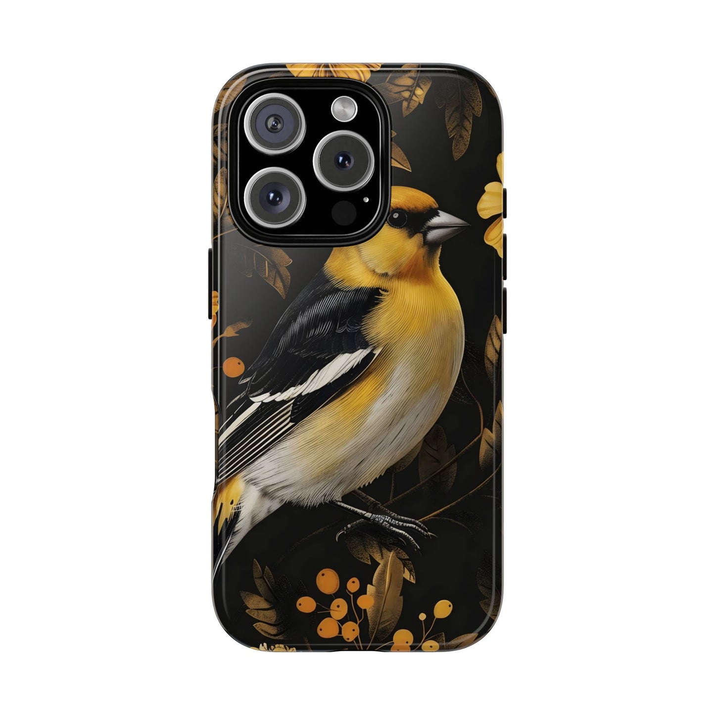 Elegant Bird Phone Case - Tough Cases, Phone Accessories, Wildlife Gifts, Nature Lover, Floral Design, Unique Cases
