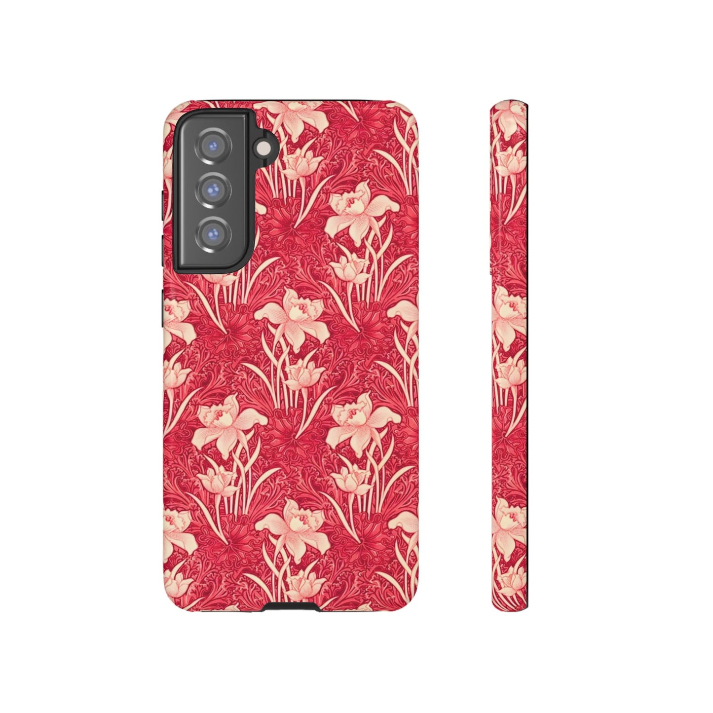 Floral Tough Phone Case - Durable, Stylish Accessory, Perfect Gift for Her, Floral Pattern, Customizable, Ideal for Daily Use