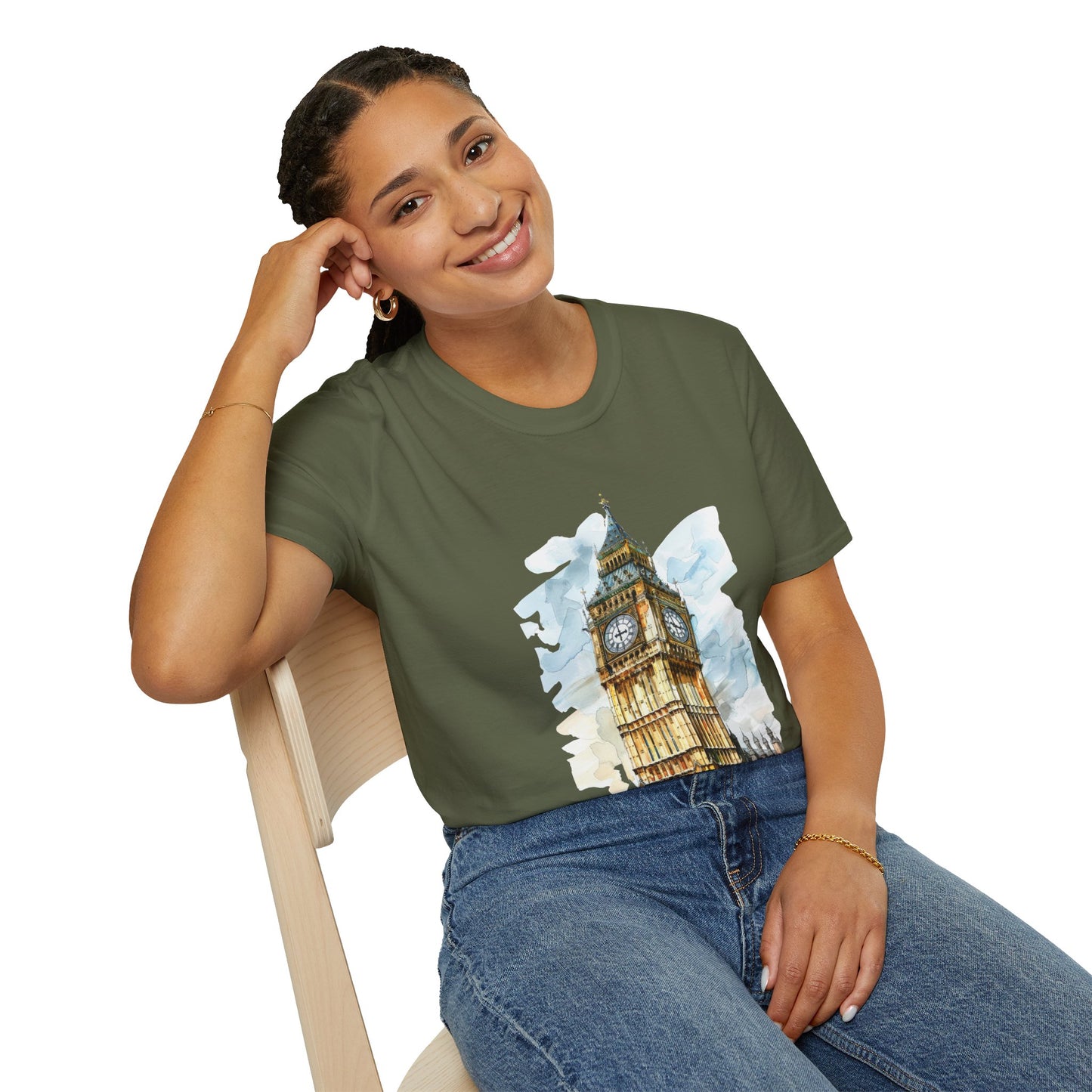 Unisex Softstyle T-Shirt - Timeless Icon - The UK’s Famous Clock Tower