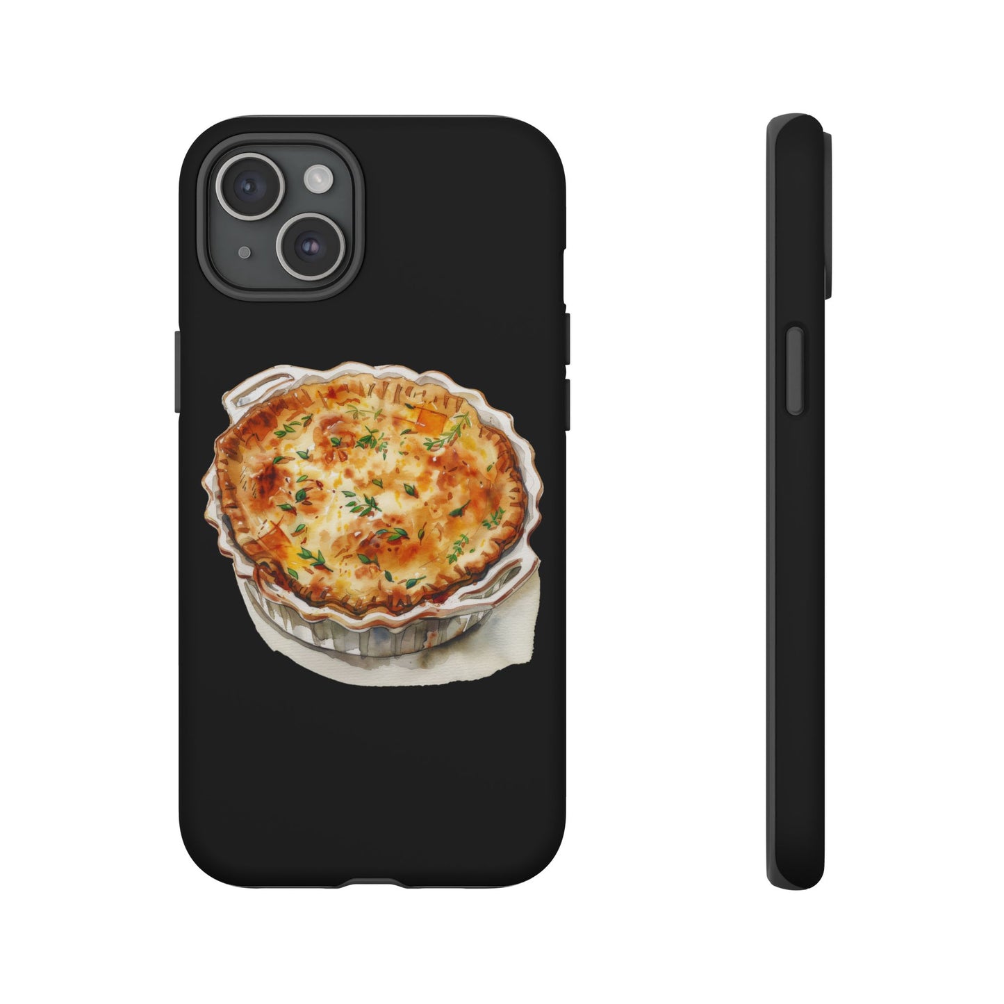 Quiche Phone Case - Funky Kitchen Decor, Foodie Gift, Chef Accessories, Culinary Art, Quirky Phone Cover