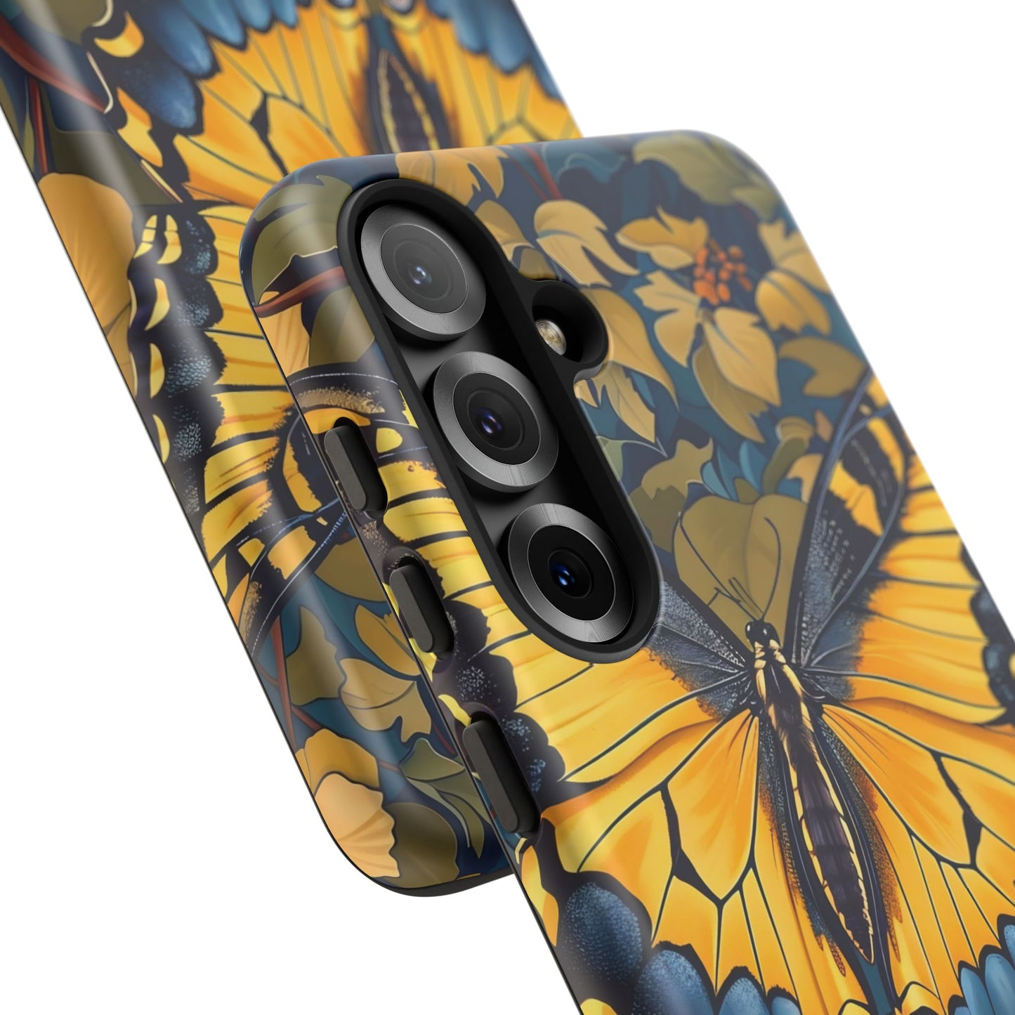 Colorful Butterfly Phone Case, Floral Design, Tough Cases, Protective Cover, Gifts for Nature Lovers, Birthday Present