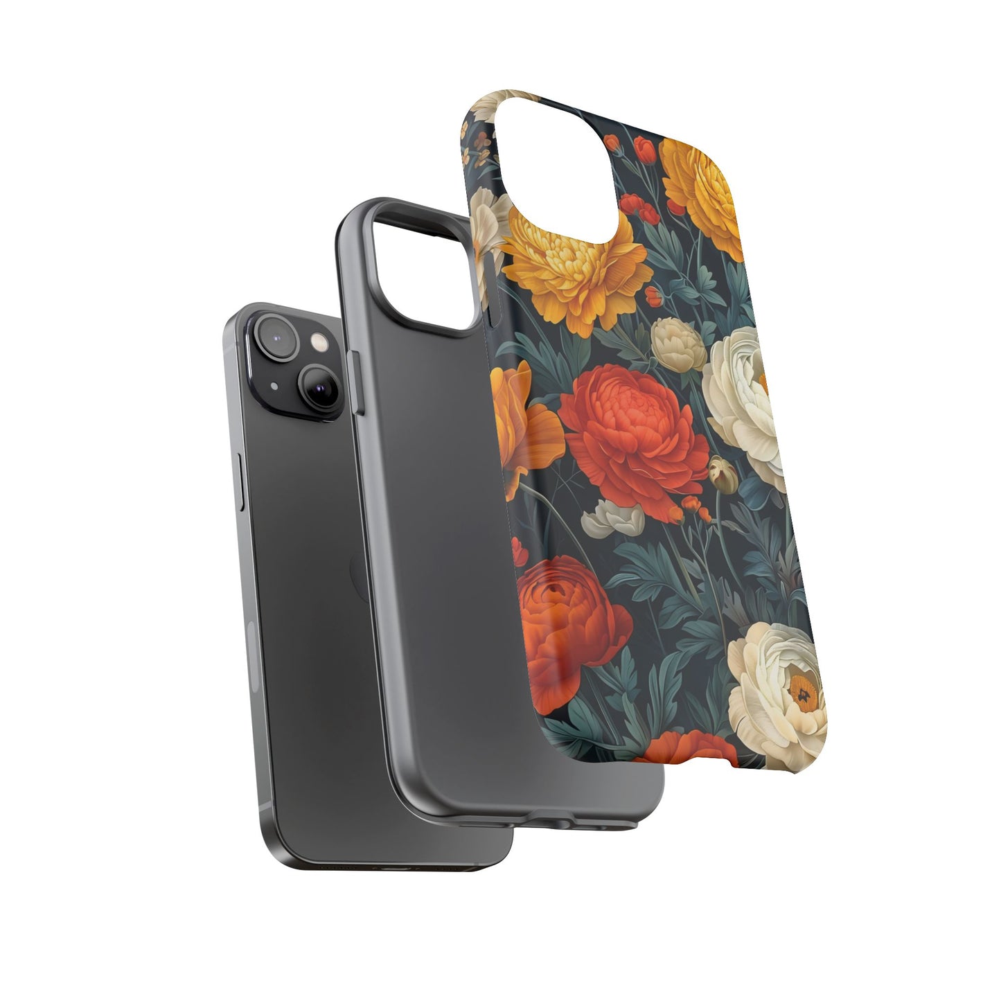 Floral Tough Case for Phones | Durable Floral Phone Cover, Boho Chic, Unique Gift for Her, Phone Protection, Flower Design