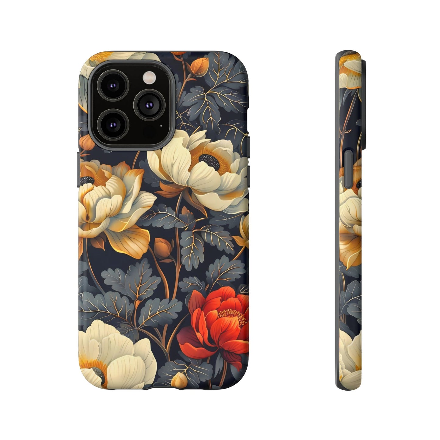 Floral Phone Case - Tough Cases, Stylish Mobile Cover, Flower Design, Holiday Gift, Trendy Accessory, Eco-Friendly Case