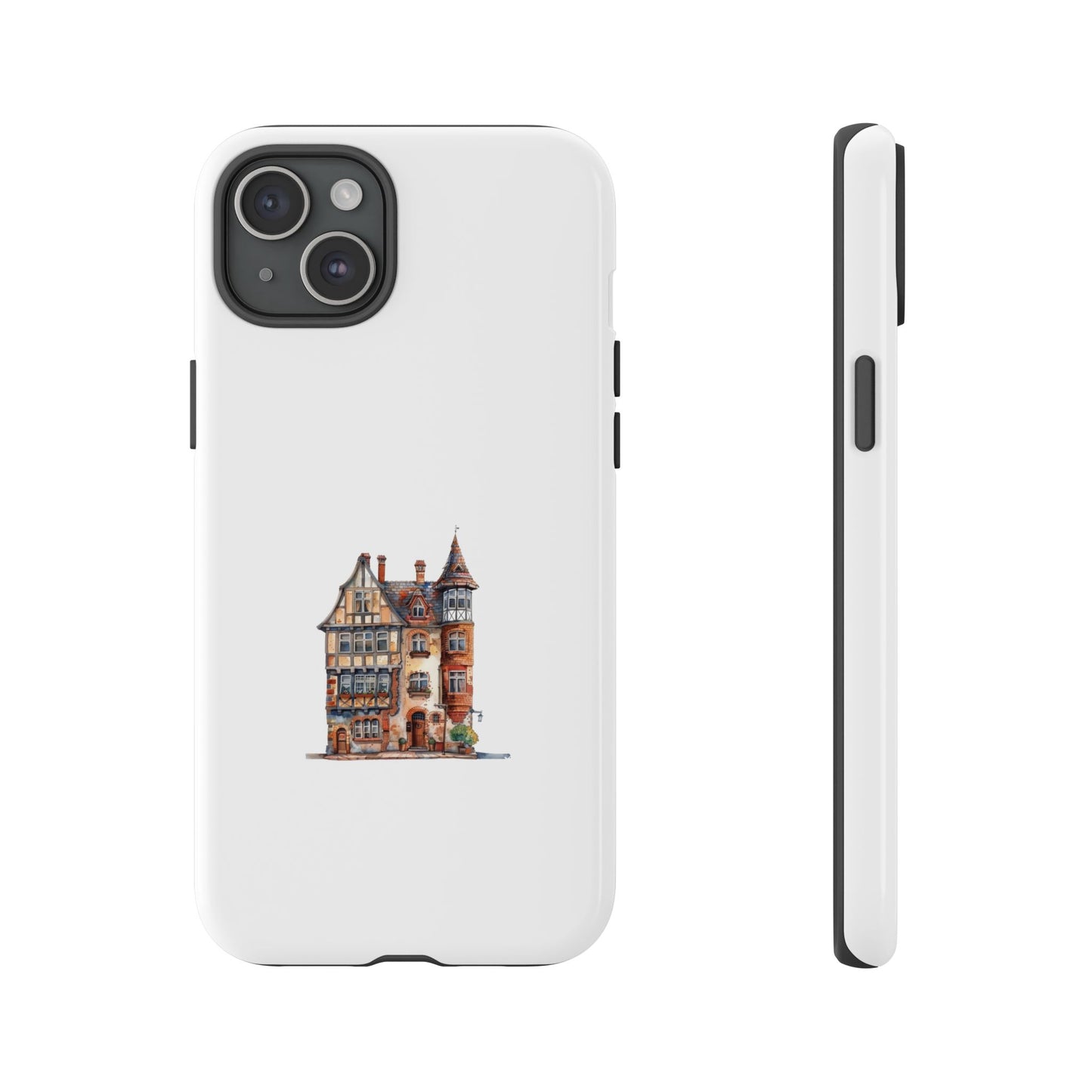 Artistic Phone Case with Vintage House Design