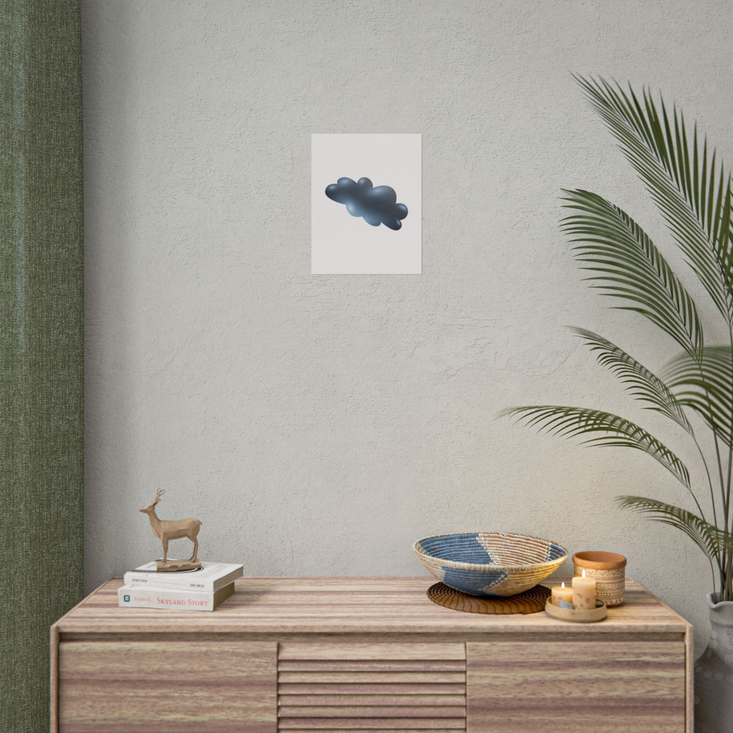 Cloud Art Print, Modern Decor, Minimalist Wall Art, Home Office Decor, Unique Gift, Aesthetic Poster