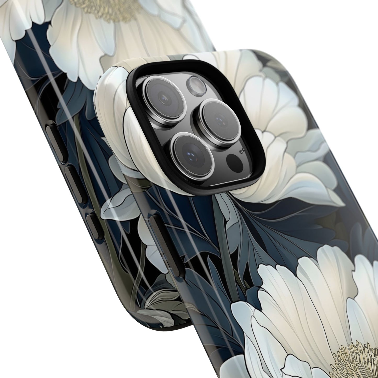 Elegant Floral Phone Case, Floral iPhone Cover, Flower Art Phone Case, Eco-Friendly Mobile Protection, Tough & Stylish Phone Case