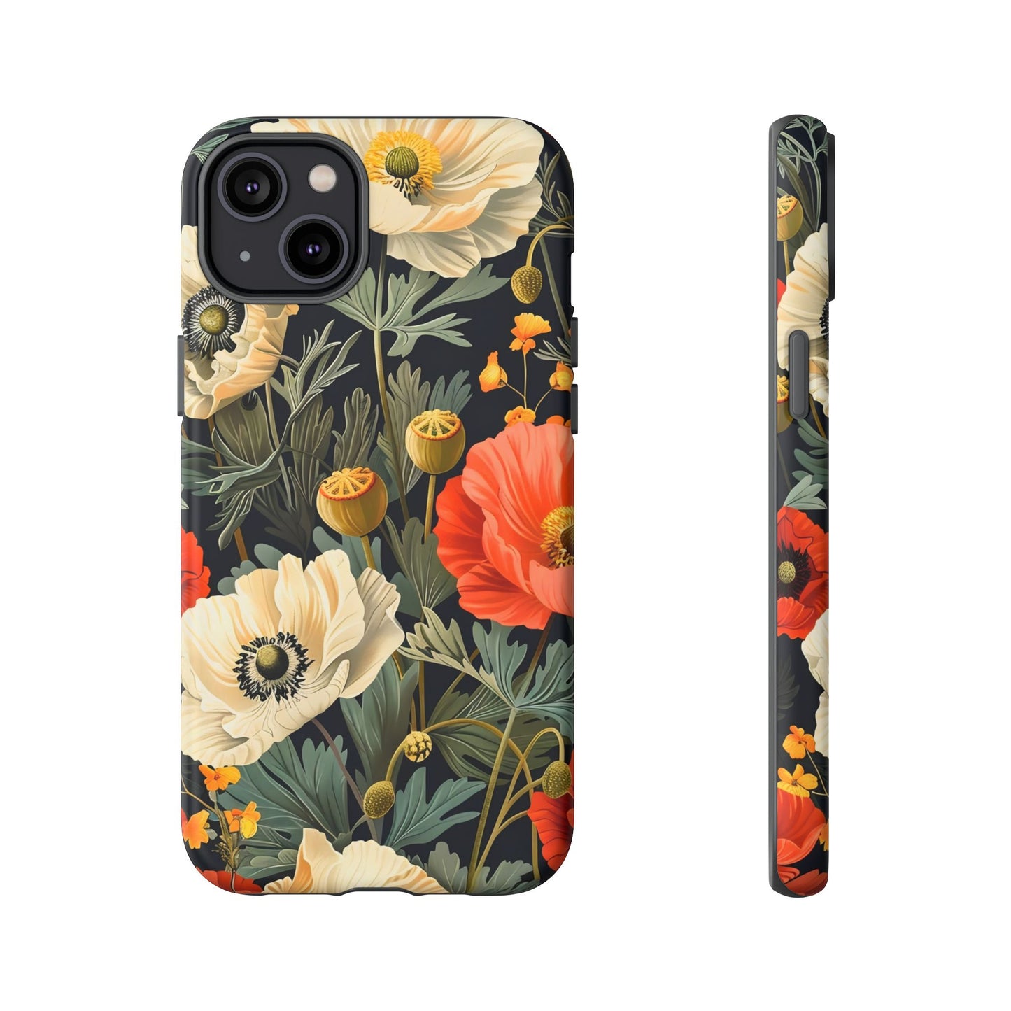 Floral Phone Case, Tough Cases with Botanical Design, Flower Protection Case, Gift for Nature Lovers, Eco-Friendly Mobile Cover