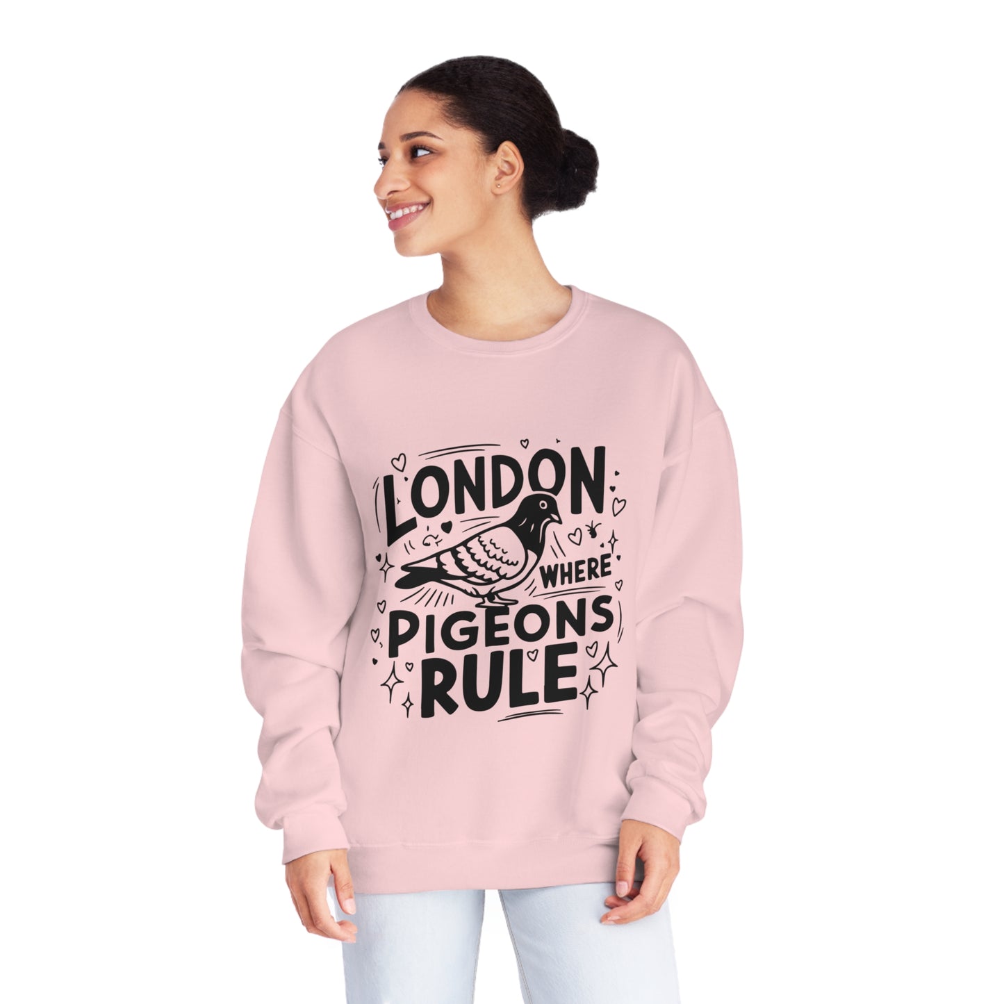 Unisex NuBlend® Crewneck Sweatshirt - Pigeons Rule in London