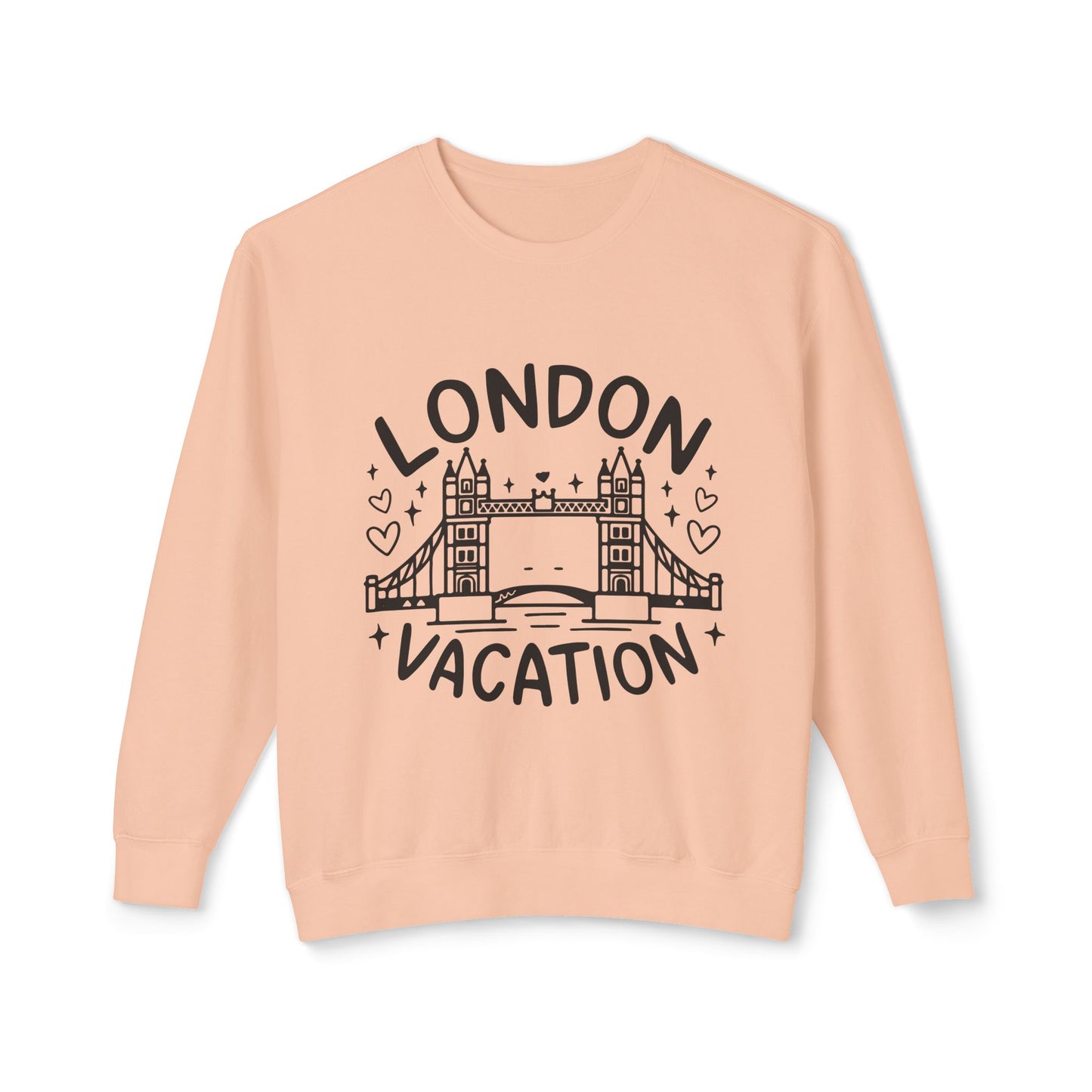 Unisex Lightweight Crewneck Sweatshirt - London's Vacation
