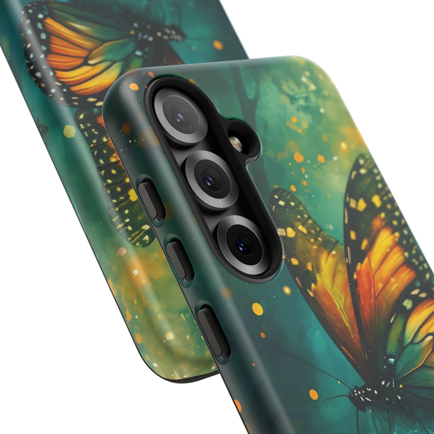 Colorful Butterfly Phone Case, Tough Cases for iPhone and Samsung, Cute Tech Accessories, Nature Lovers Gift, Vibrant Floral Design