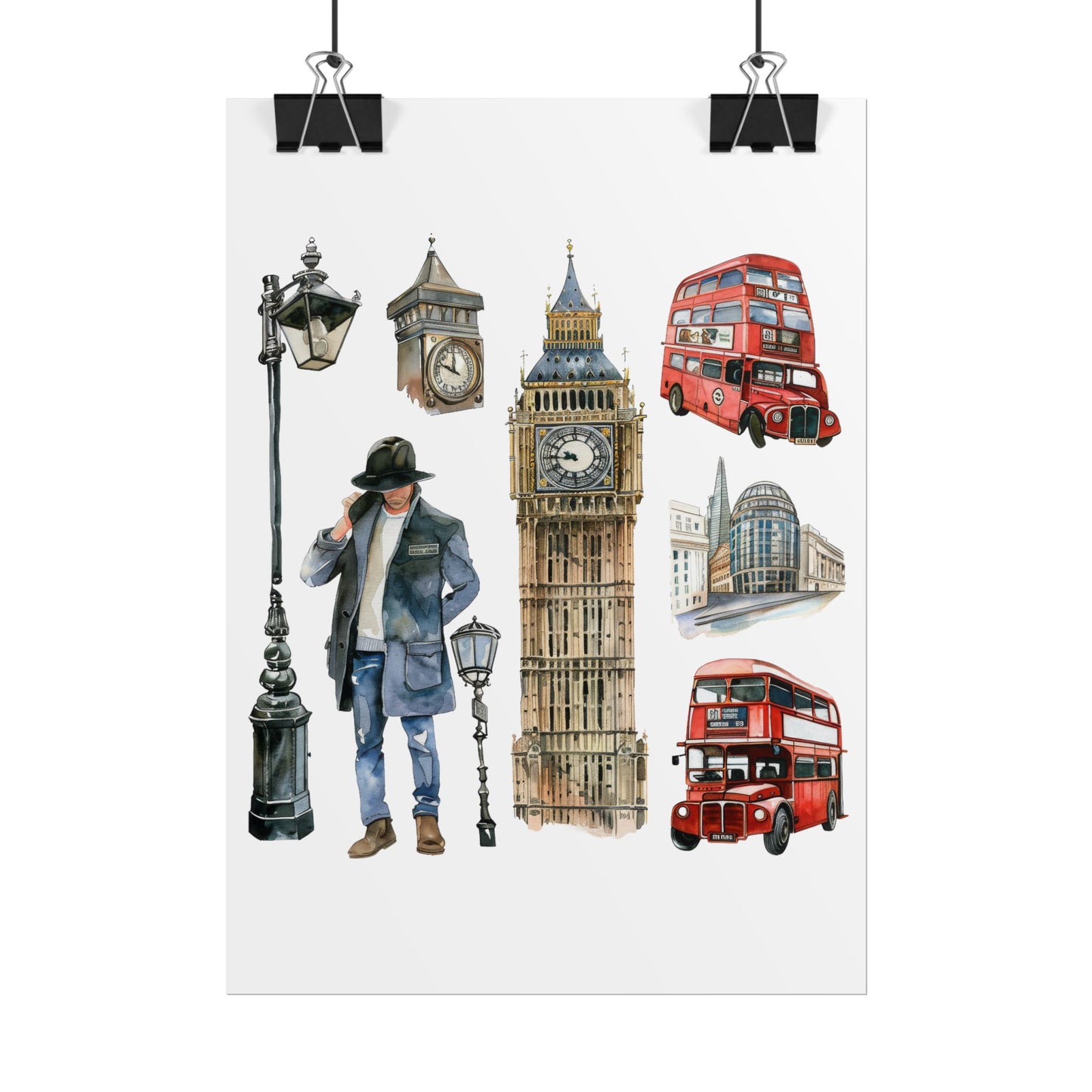 London themed Rolled Posters