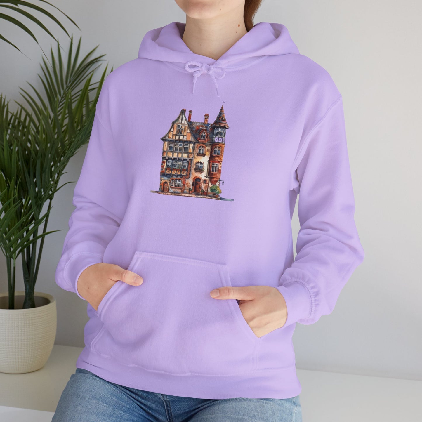 Unisex Heavy Blend™ Hooded Sweatshirt - Charming & Cozy - Life in a British Village House