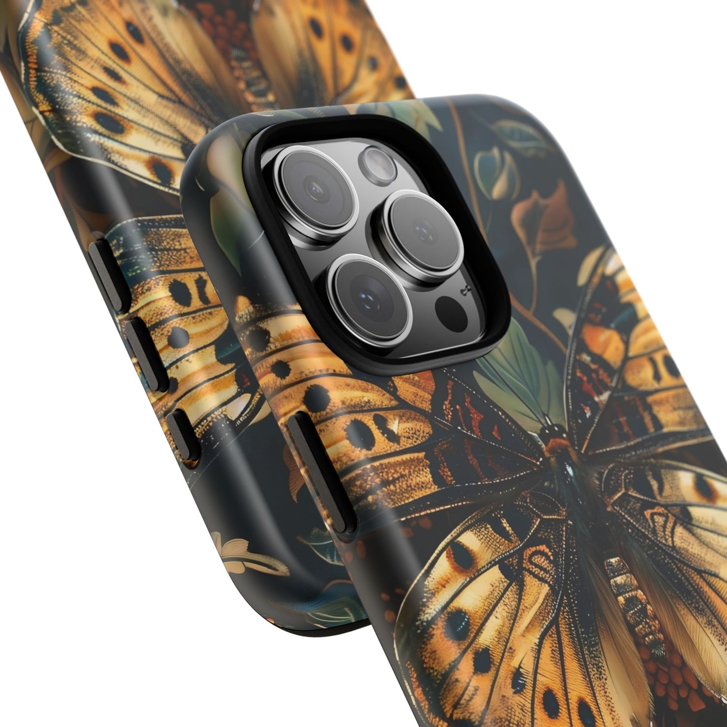 Butterfly Floral Phone Case, Tough Cases, Protective Cover, Unique Gift, Nature Lover, Art Print, Spring Decor