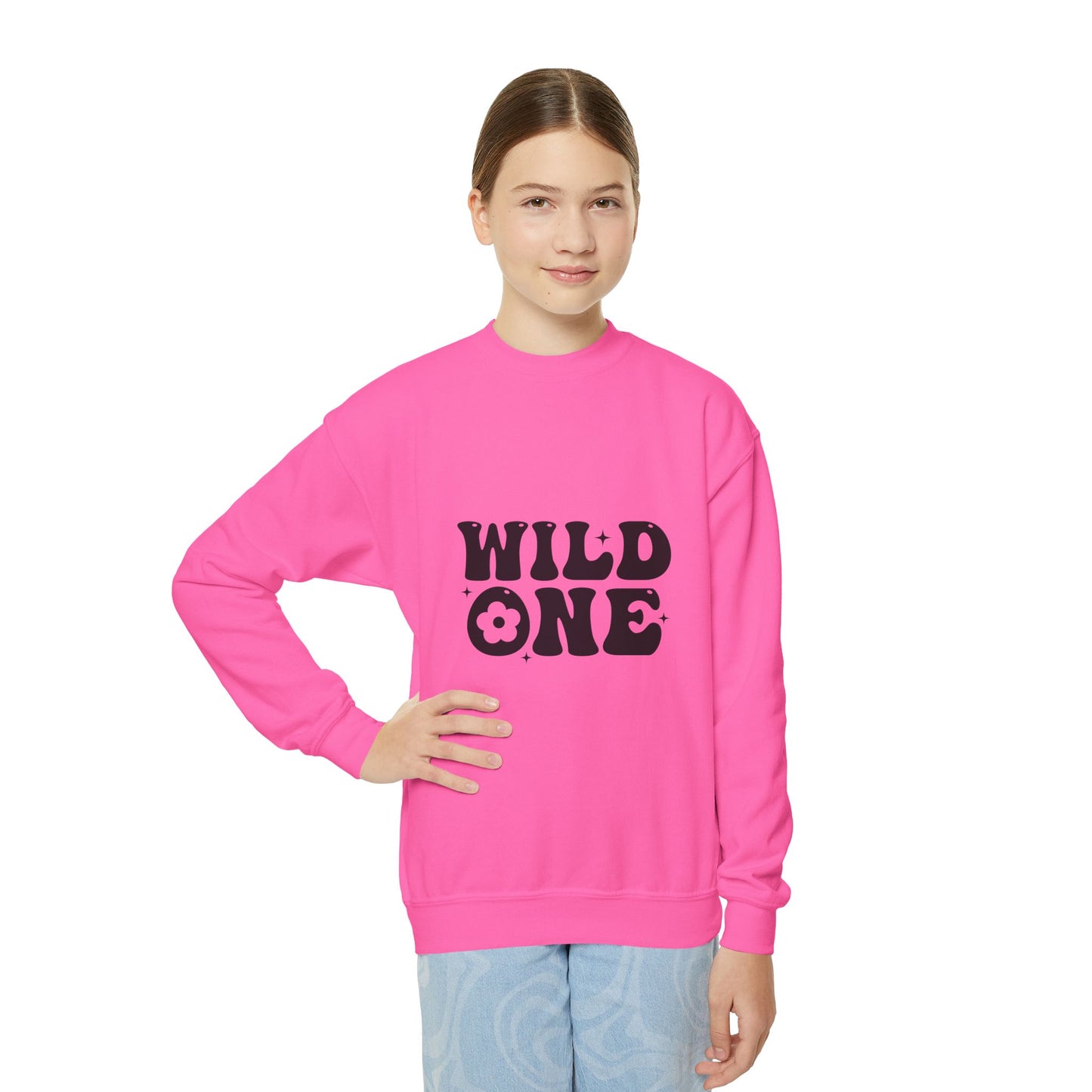 Wild One Youth Crewneck Sweatshirt - Perfect for Adventurous Kids