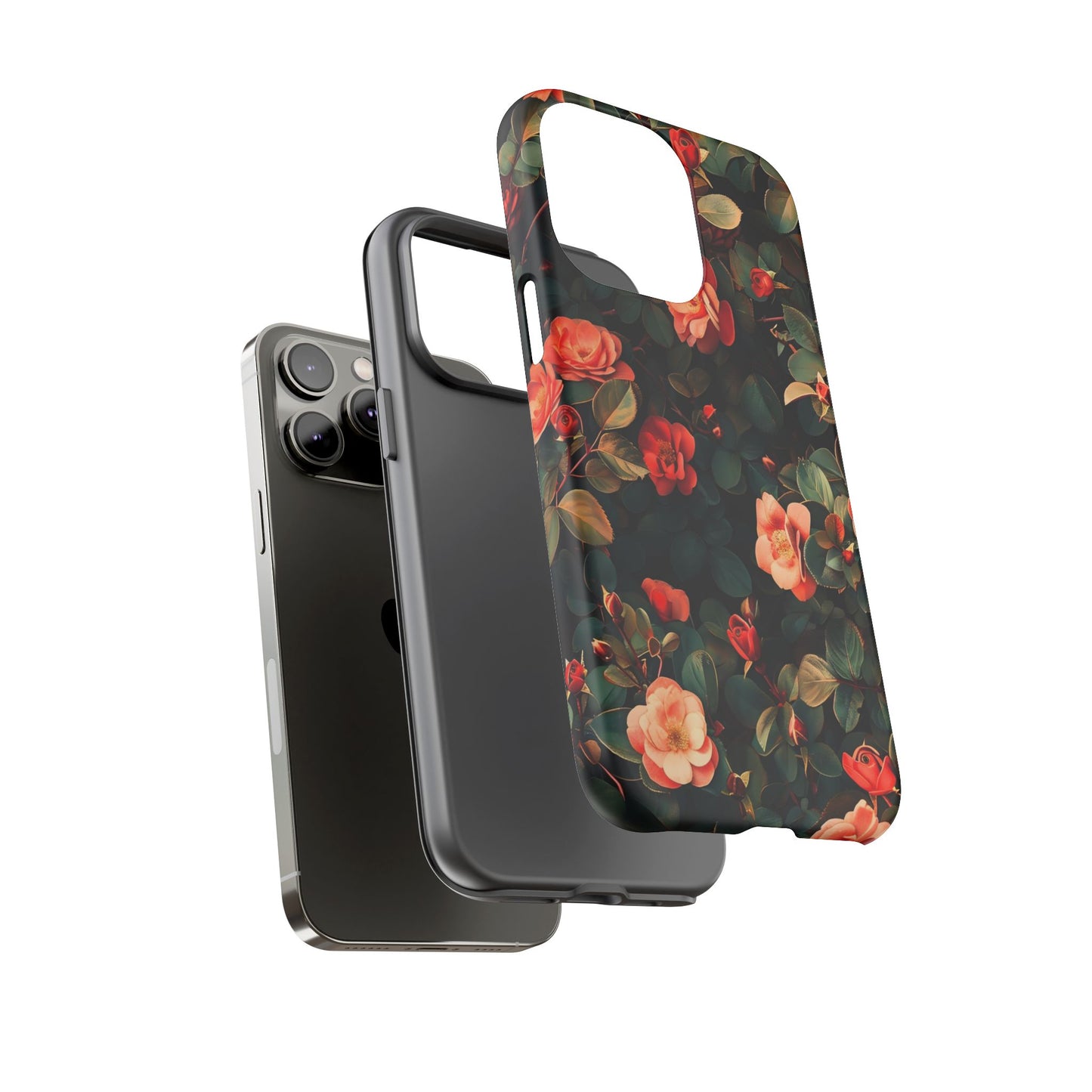 Floral Phone Case - Elegant Floral Design, Tough Protective Case, Perfect Gift for Her, Trendy Phone Accessories, Mother’s Day, Birthday