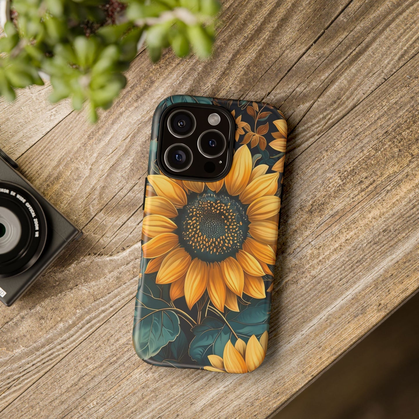 Sunflower Phone Case - Bright Floral Design, Stylish Tough Cover for Sunflower Lovers, Gift for Plant Enthusiasts, Mom Gift, Nature Lovers