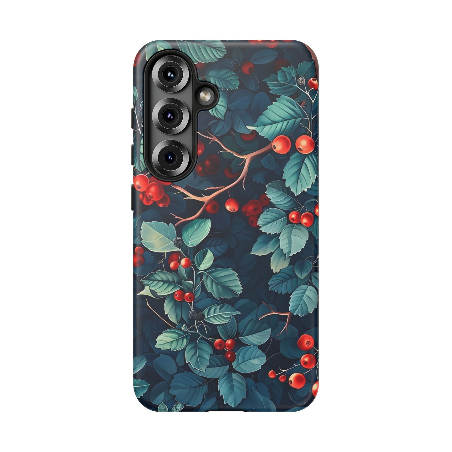 Berry Blossom Phone Case - Nature Lover's Gift, Floral Design, Cute Accessory for Spring, Unique Tech Cover, Perfect for Holidays