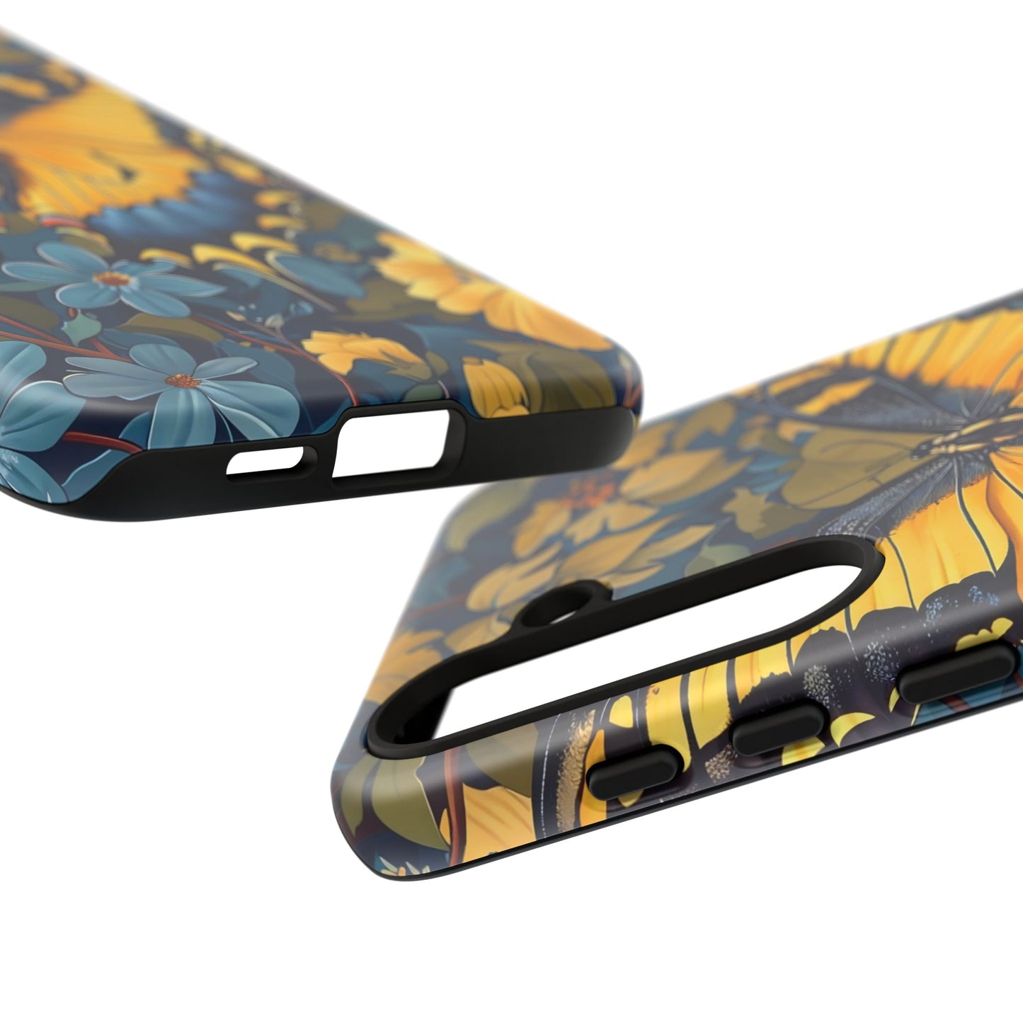 Colorful Butterfly Phone Case, Floral Design, Tough Cases, Protective Cover, Gifts for Nature Lovers, Birthday Present