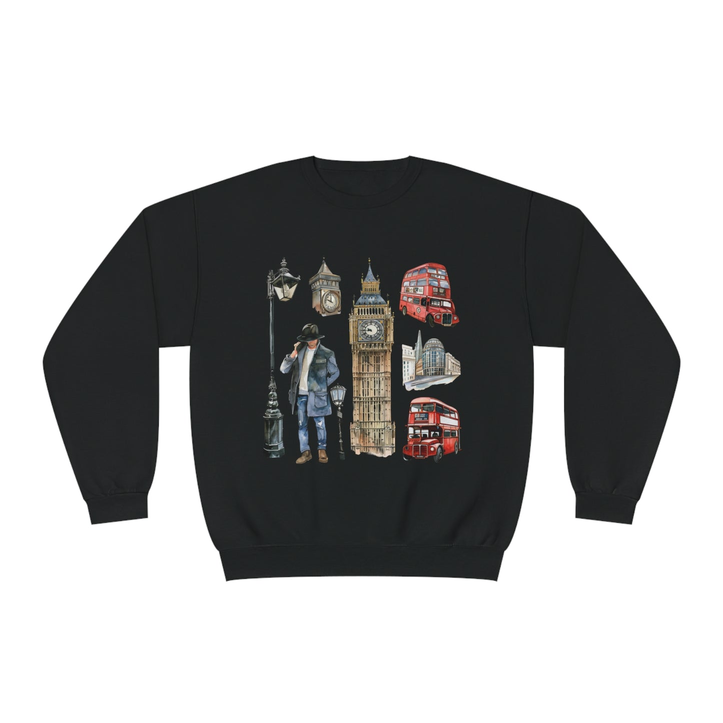 Unisex NuBlend® Crewneck Sweatshirt - Vintage London Icons