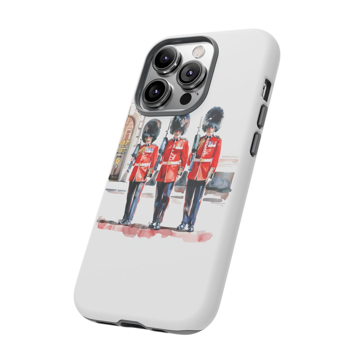 Phone Case with Royal Guard Design, Unique Cell Cover, London Souvenir, Tough Phone Case, Gift for Travelers, Stylish Street Photography