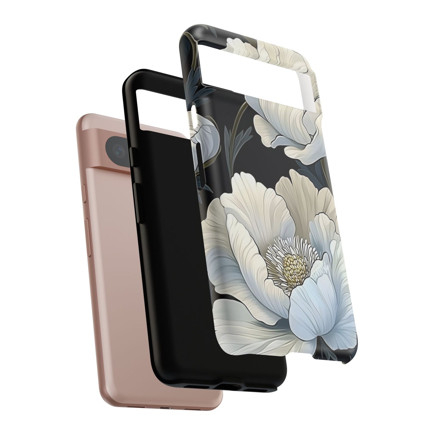 Floral Phone Case, Tough Cases for Women, Stylish Phone Cover, Floral Design Phone Protector, Nature Inspired Tech Accessories