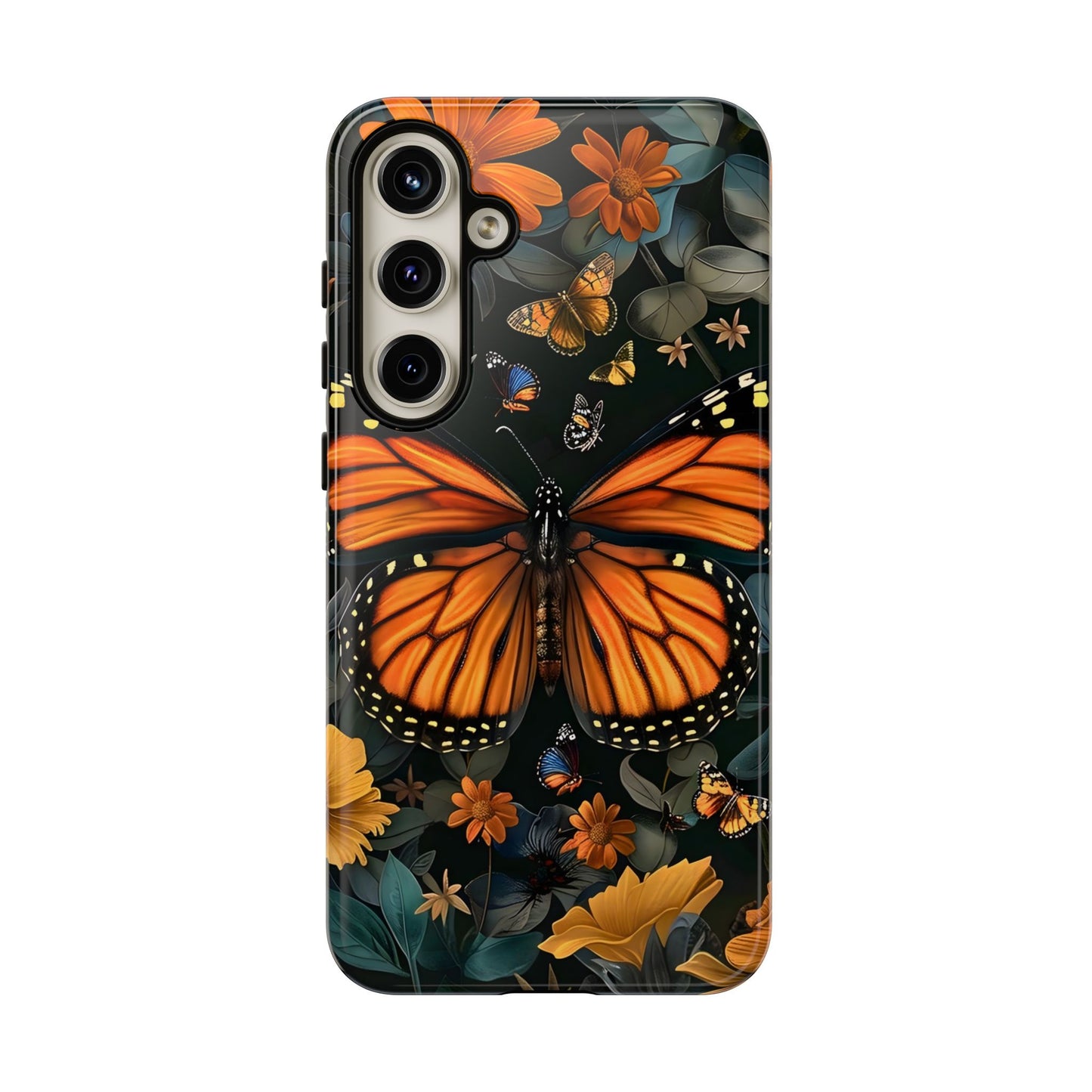 Monarch Butterfly Phone Case, Tough Cases, Nature Lover Gift, Floral Mobile Cover, Eco-Friendly Phone Accessory, Butterfly Design