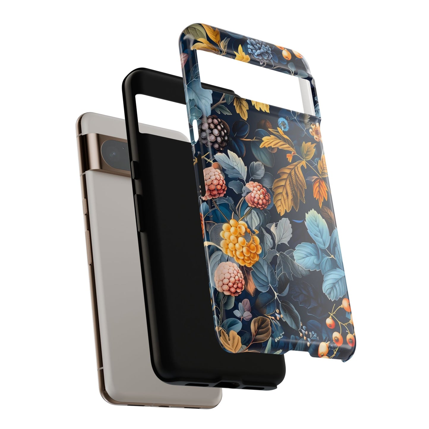 Floral iPhone Case, Tough Phone Cover, Nature-inspired Accessory, Gift for Her, Trendy Protection Case