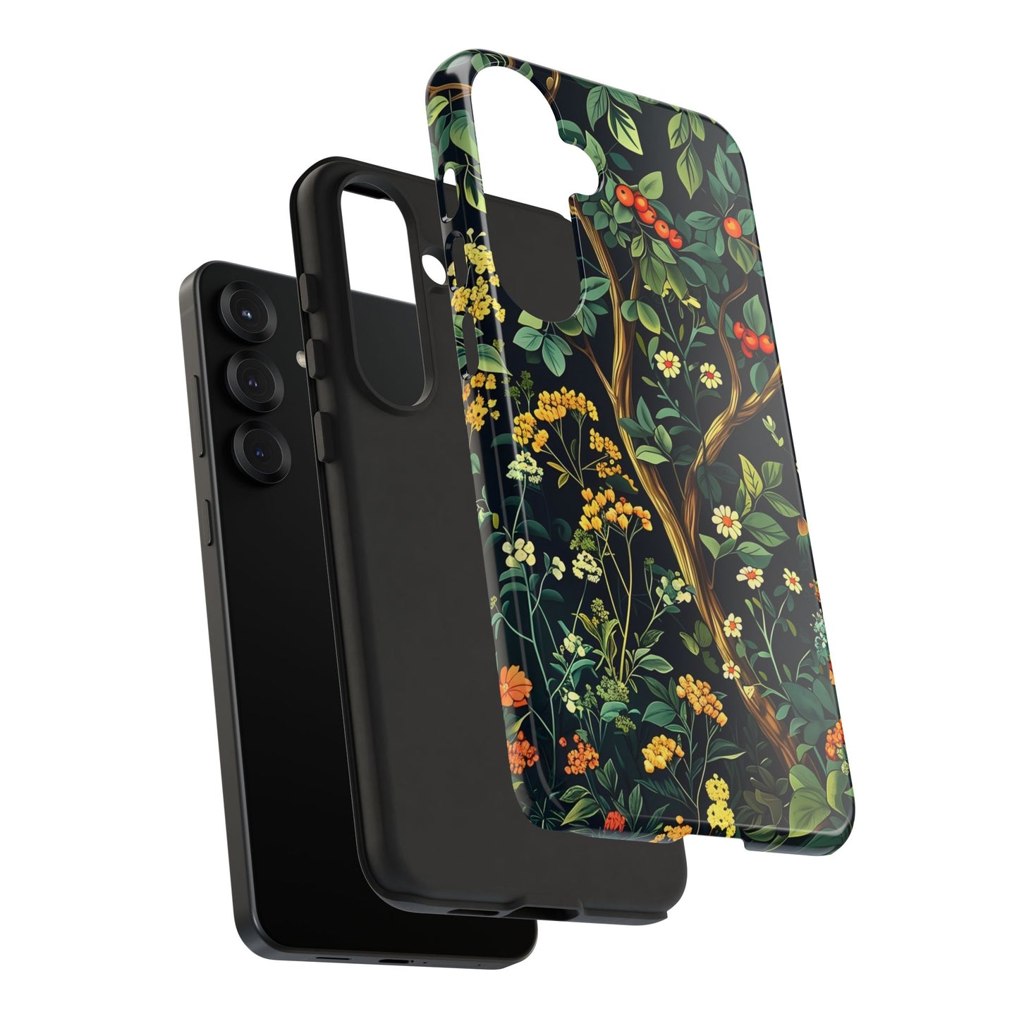 Floral iPhone Case, Nature Inspired Tough Case, Botanical Phone Cover, Eco-Friendly Gift, Unique Floral Design